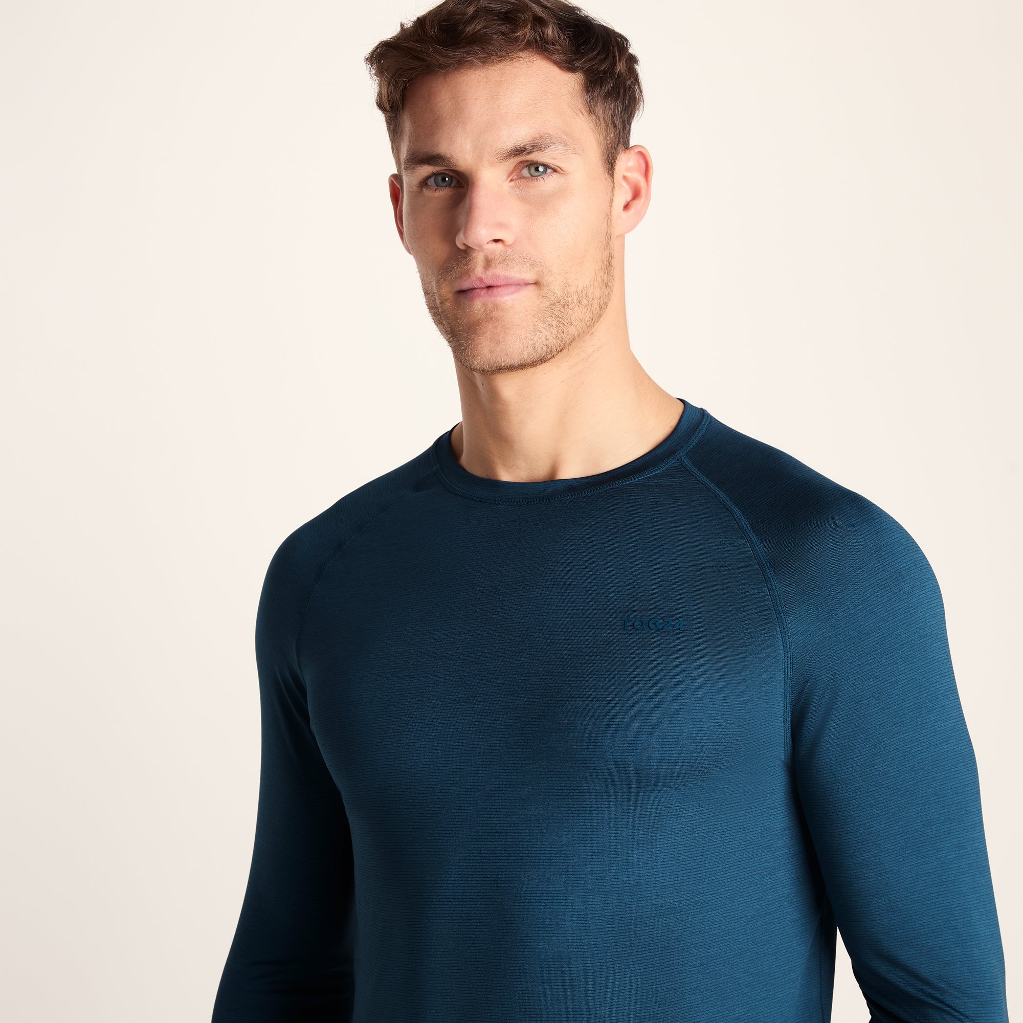 Ace Mens Long Sleeve Performance T-Shirt - Inky Blue - Image 5