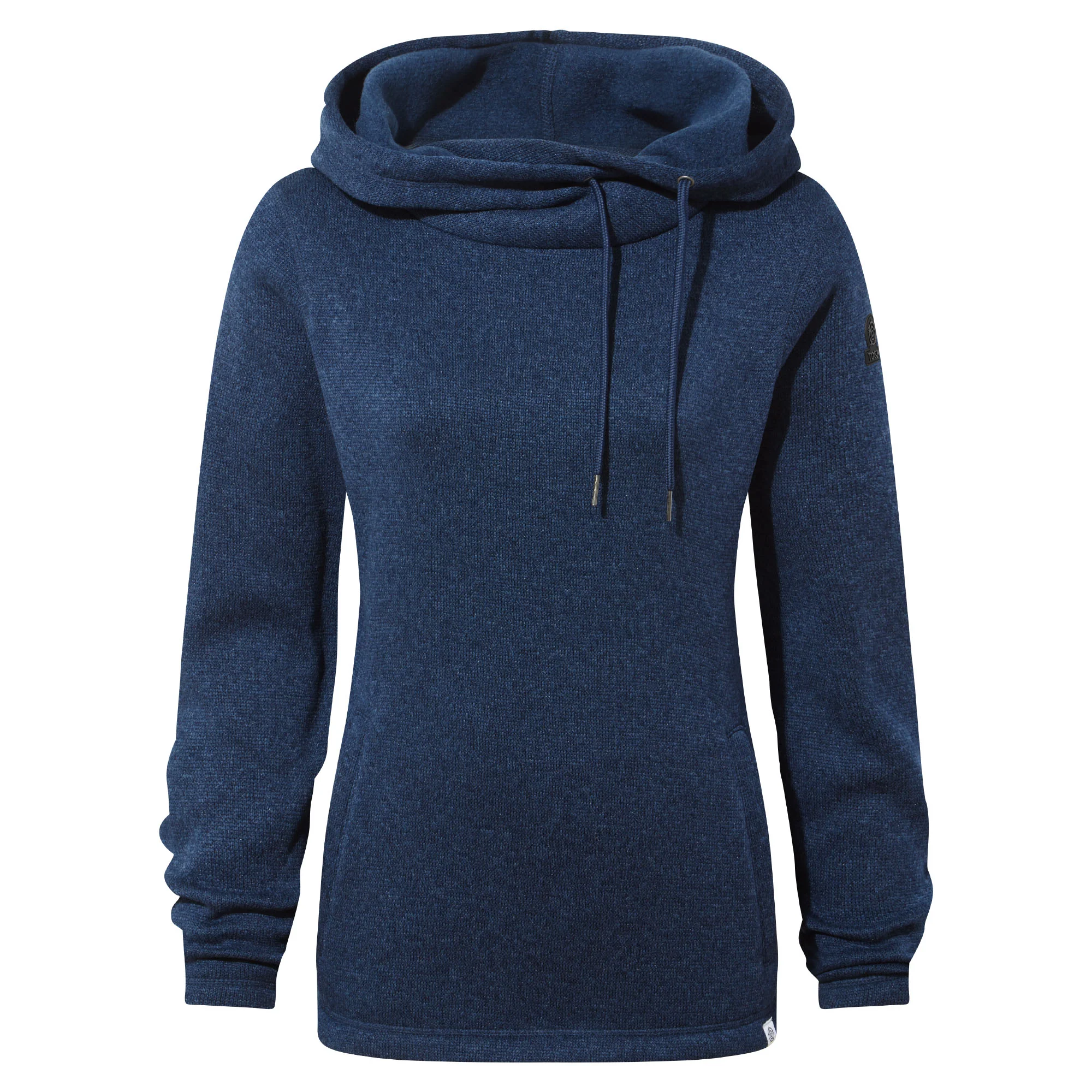 Acer Womens Oversized Supersoft Knitlook Fleece Hoody - Starry Night Marl - Image 5