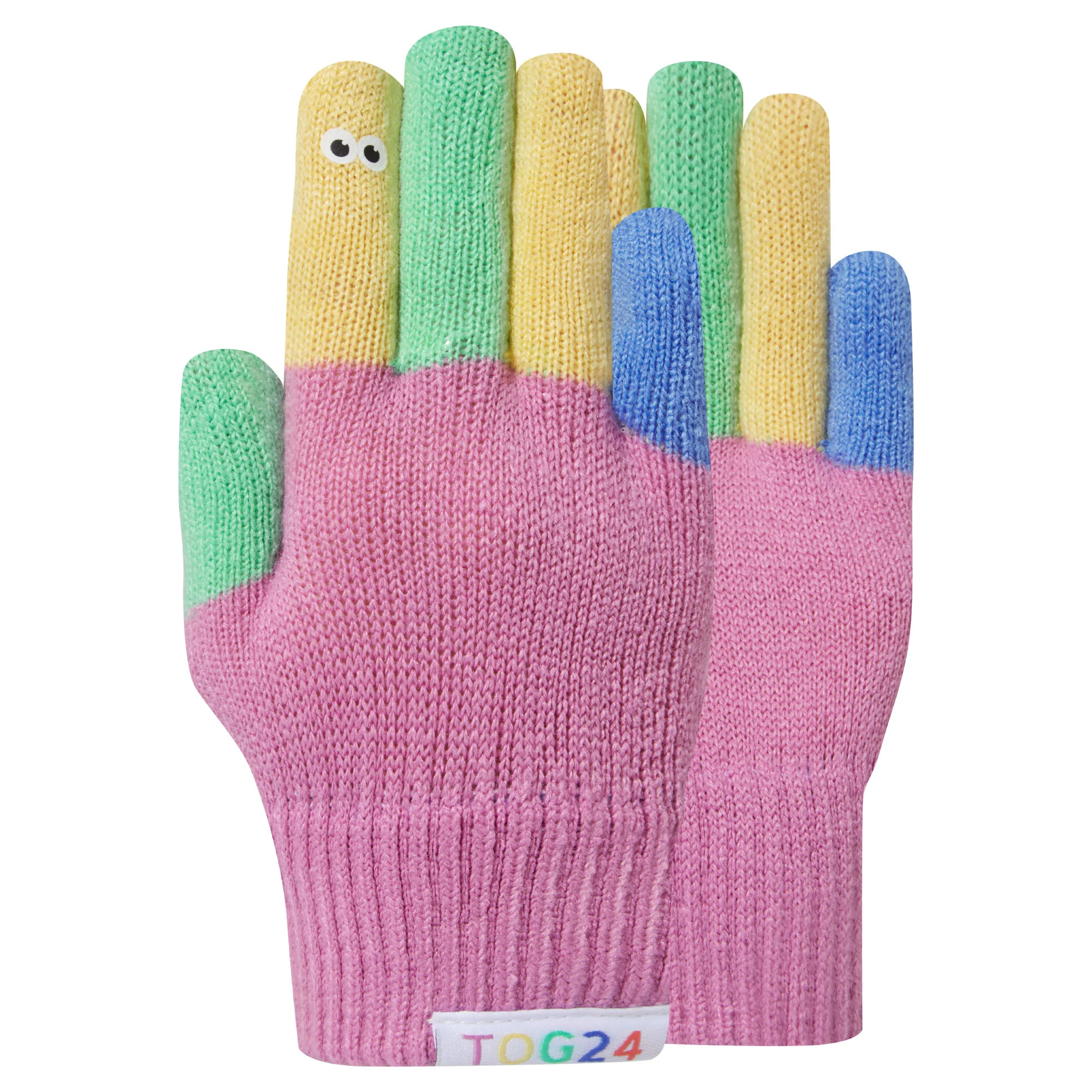 Adal Kids Shaun the Sheep Knit Gloves - Piglet Pink - Image 4