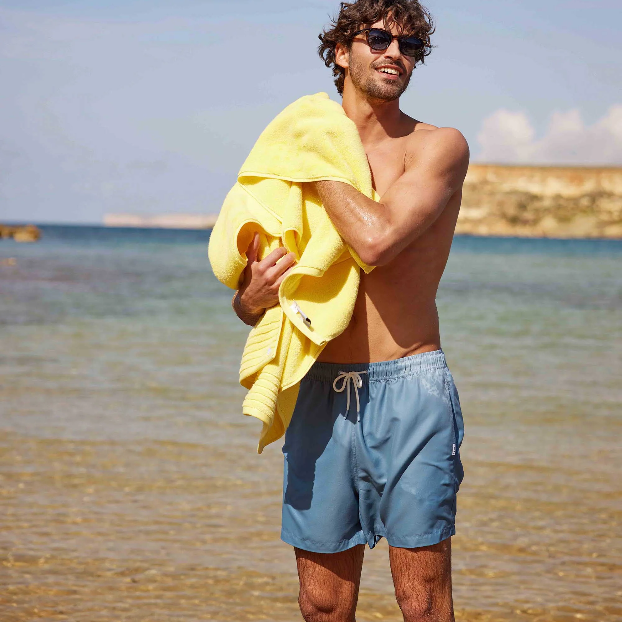 Adler Mens Swimshorts - Pale Blue - Image 11