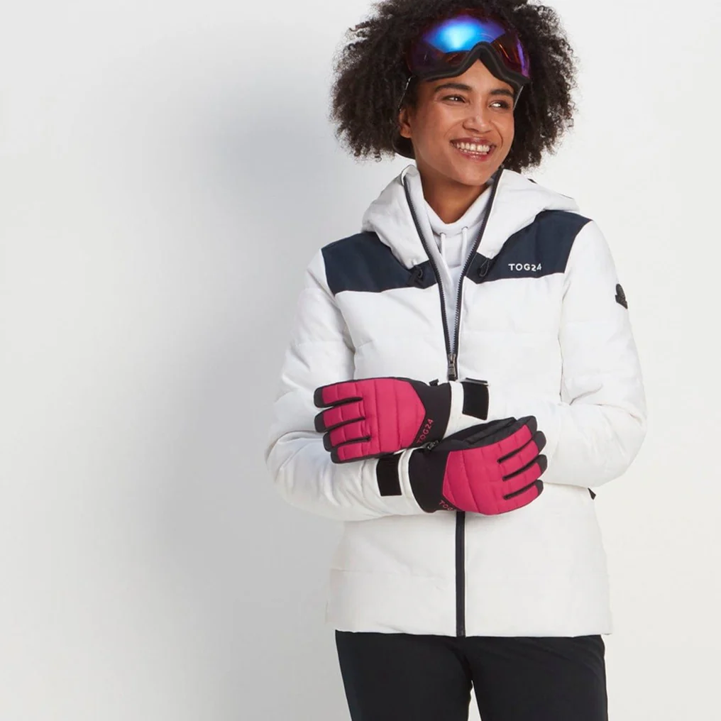 Adventure Waterproof Insulated Ski Gloves - Dark Pink