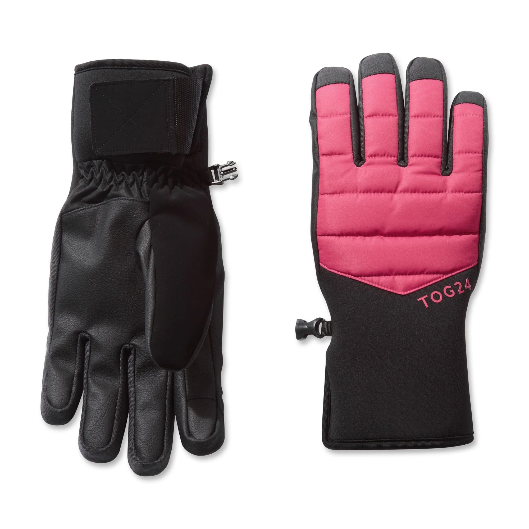 Adventure Waterproof Insulated Ski Gloves - Dark Pink - Image 2