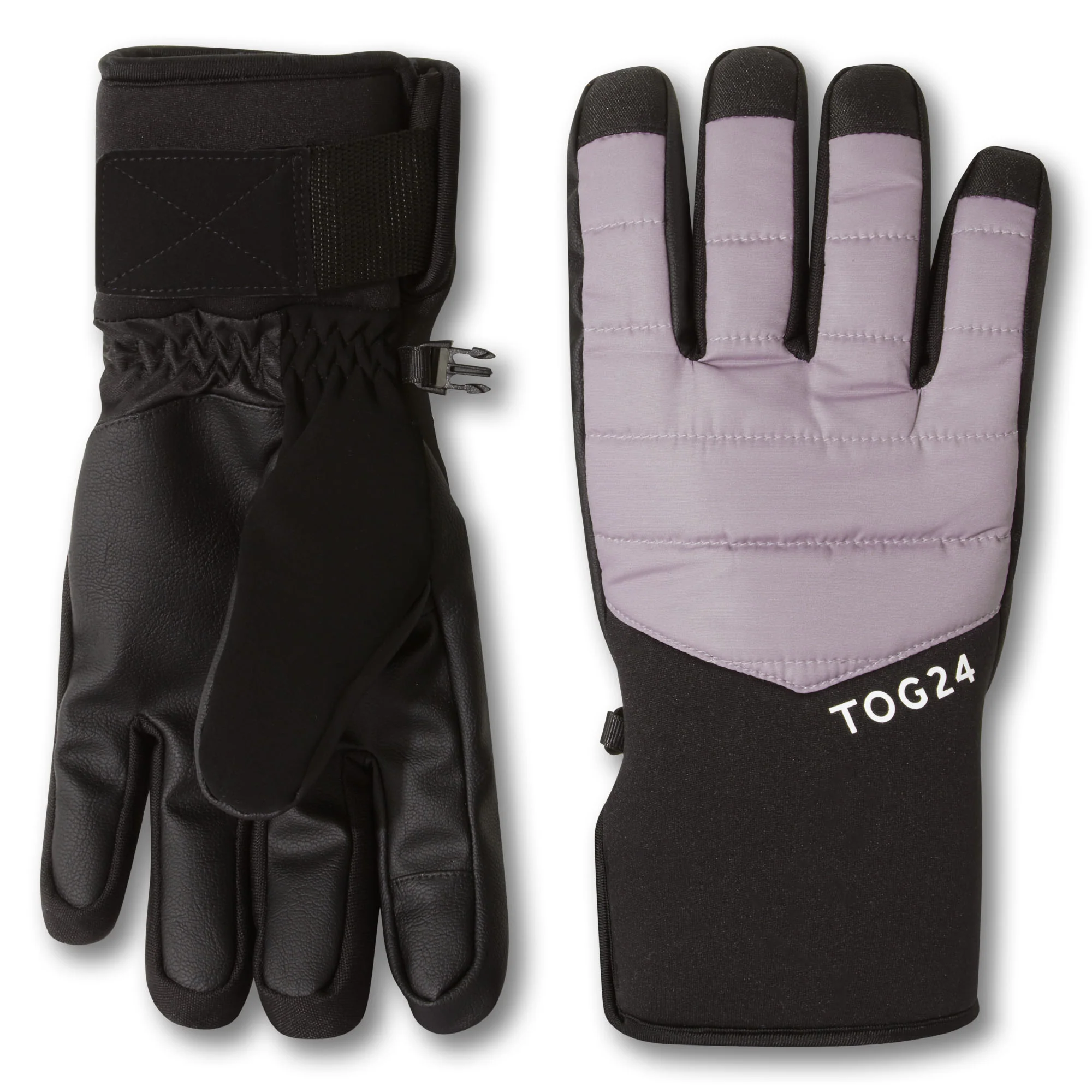 Adventure Waterproof Insulated Ski Gloves - Lavender Grey - Image 4