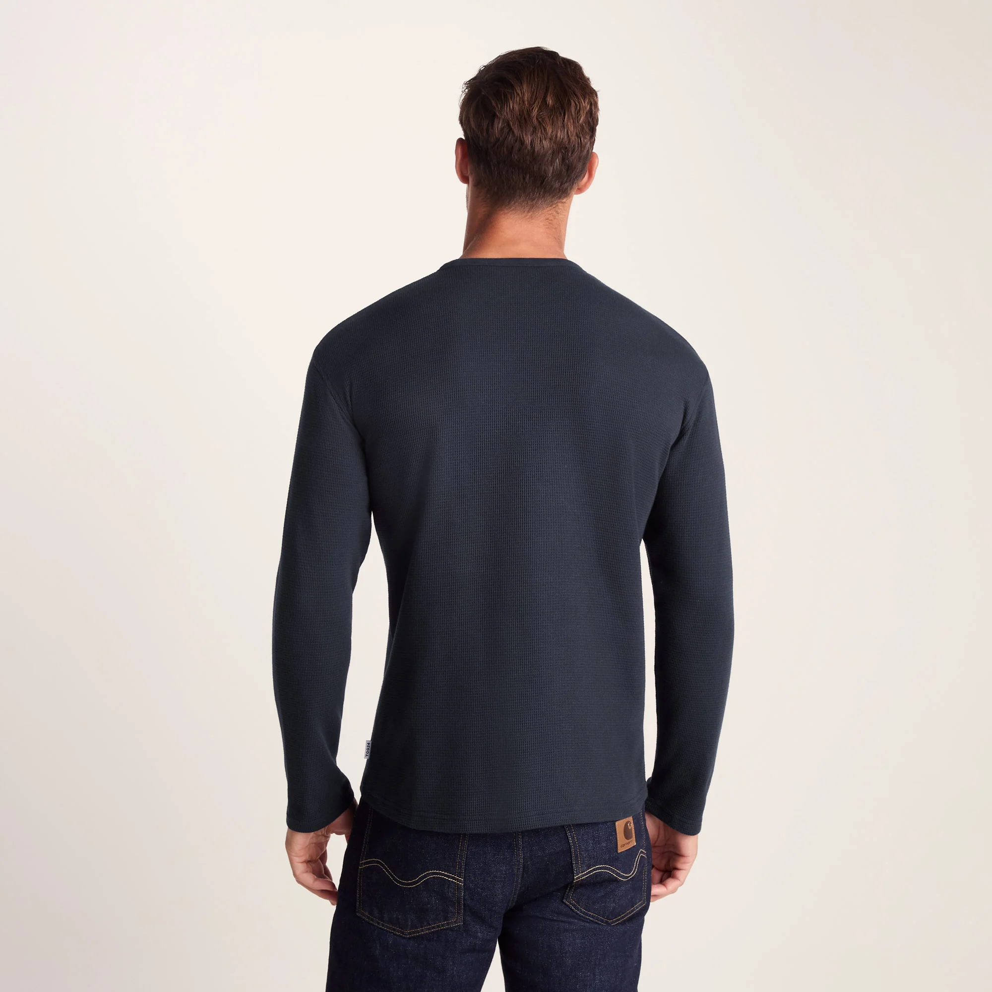 Ainsdale Mens Long Sleeve T-Shirt - Dark Indigo - Image 5