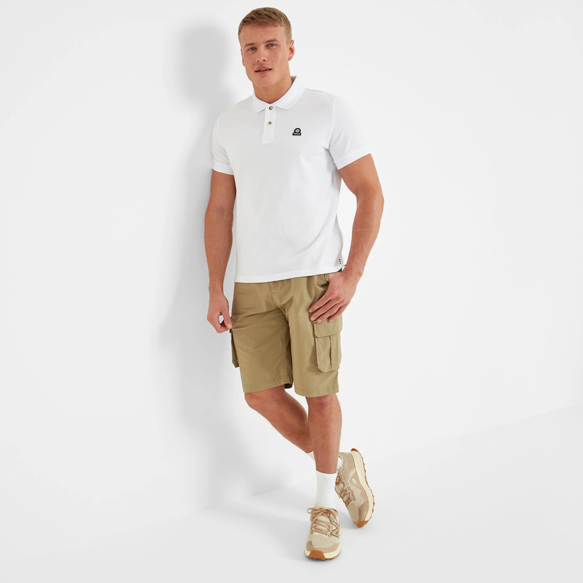 Aketon Mens Polo Shirt - Optic White - Image 4