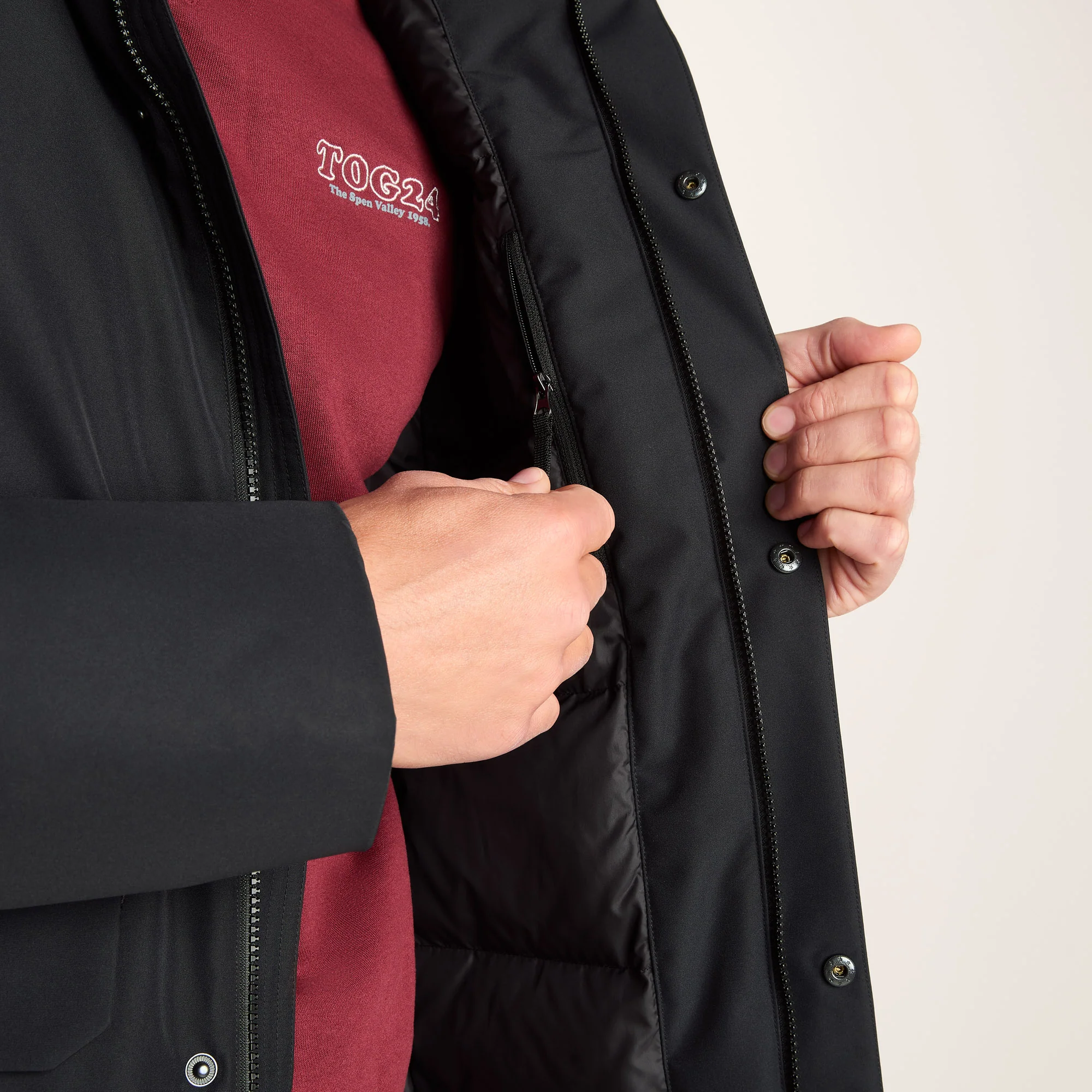 Aksel Mens Waterproof Insulated Parka - Black - Image 11