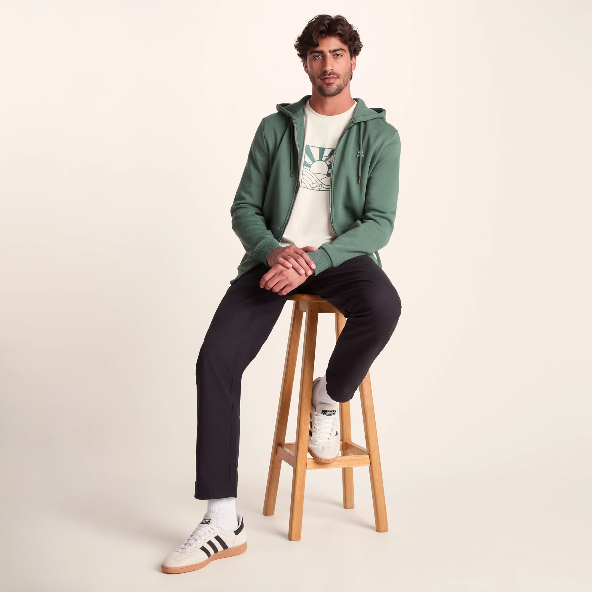 Alden Mens Supersoft Hoody - Light Forest - Image 4