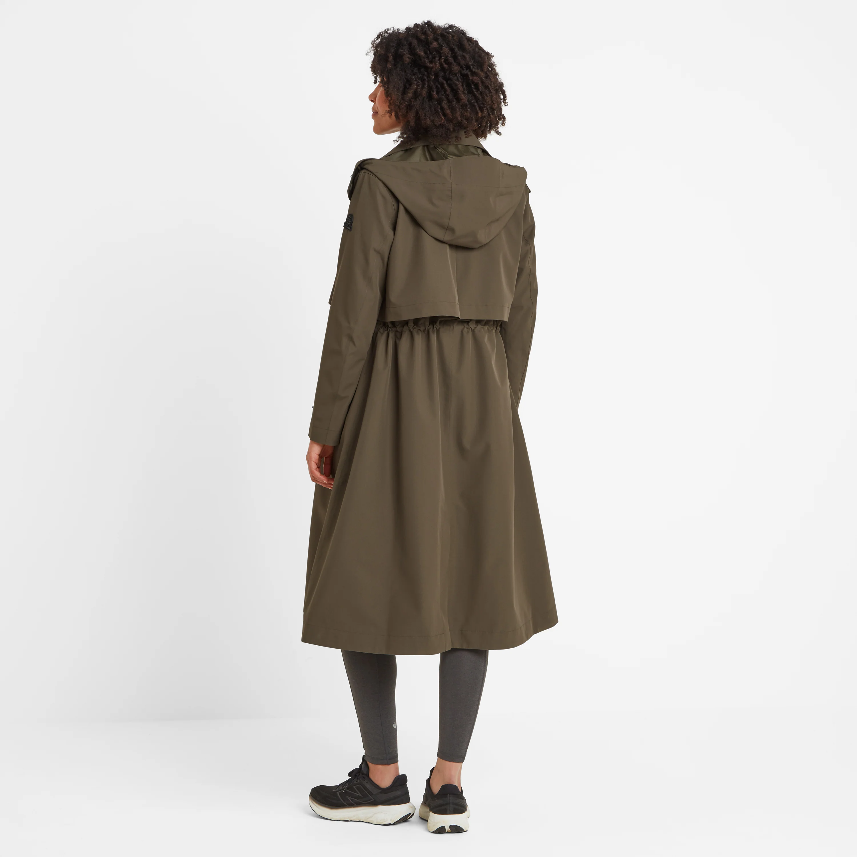 Alva Womens Waterproof Trench Coat - Khaki - Image 4