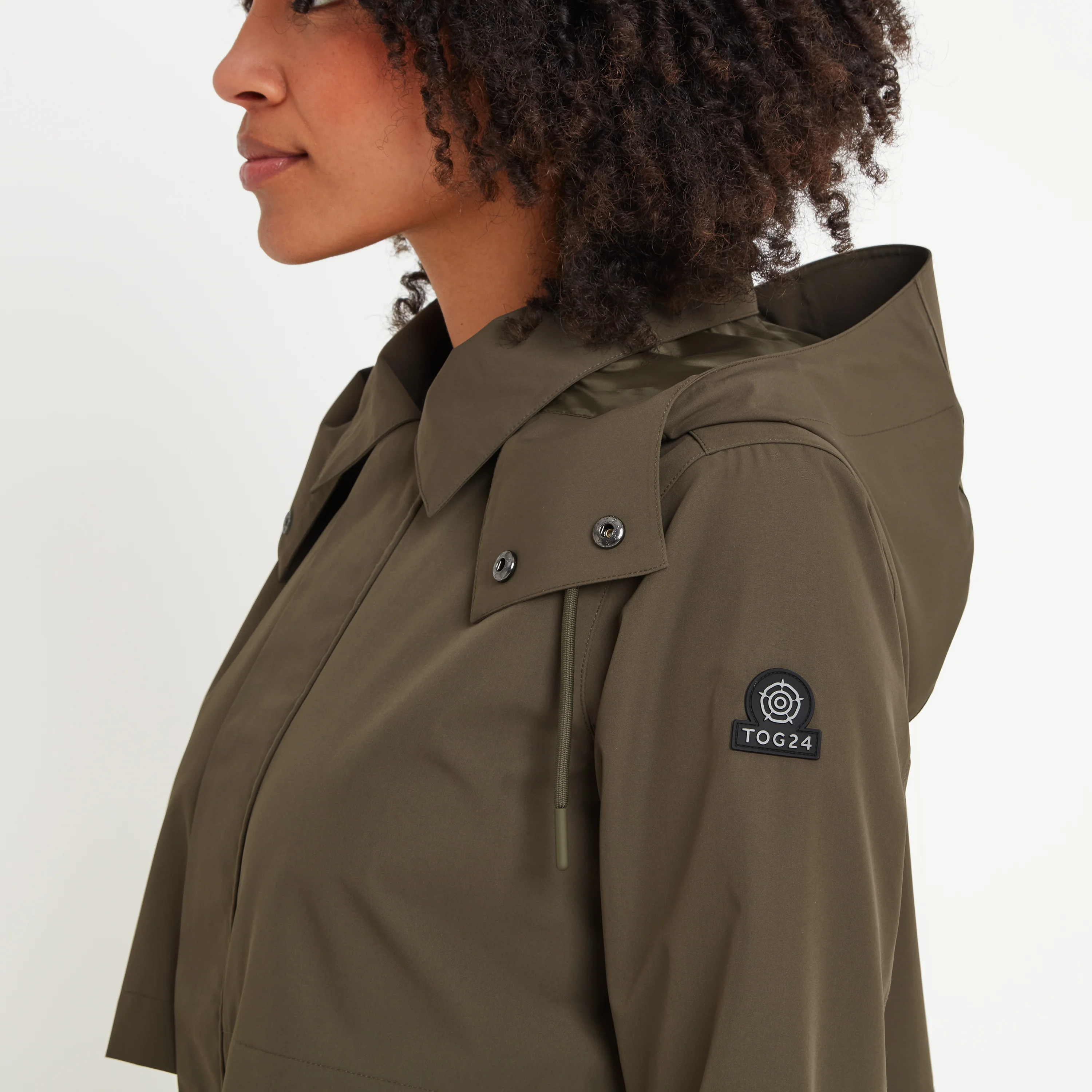 Alva Womens Waterproof Trench Coat - Khaki - Image 7