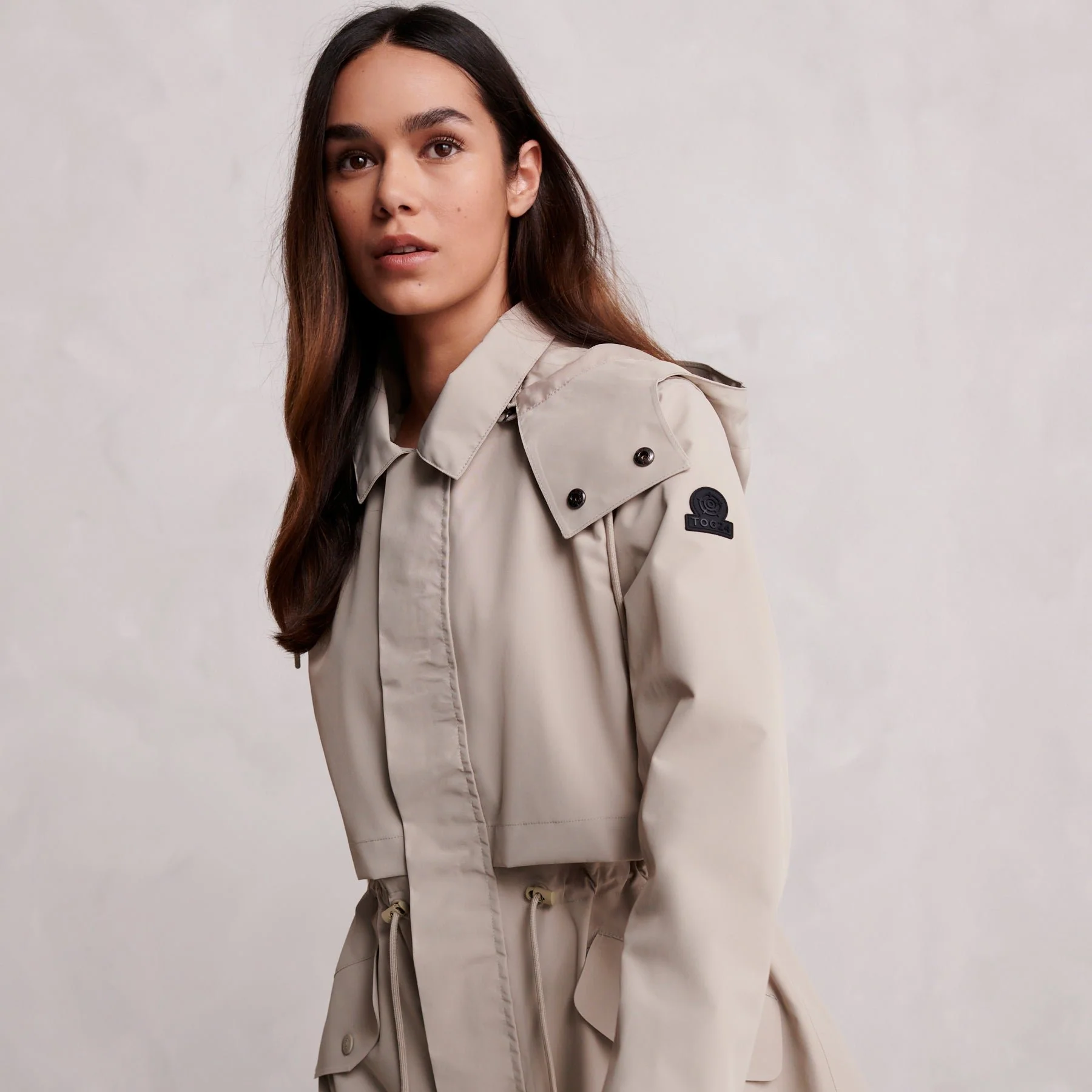 Alva Womens Waterproof Trench Coat - Taupe - Image 5