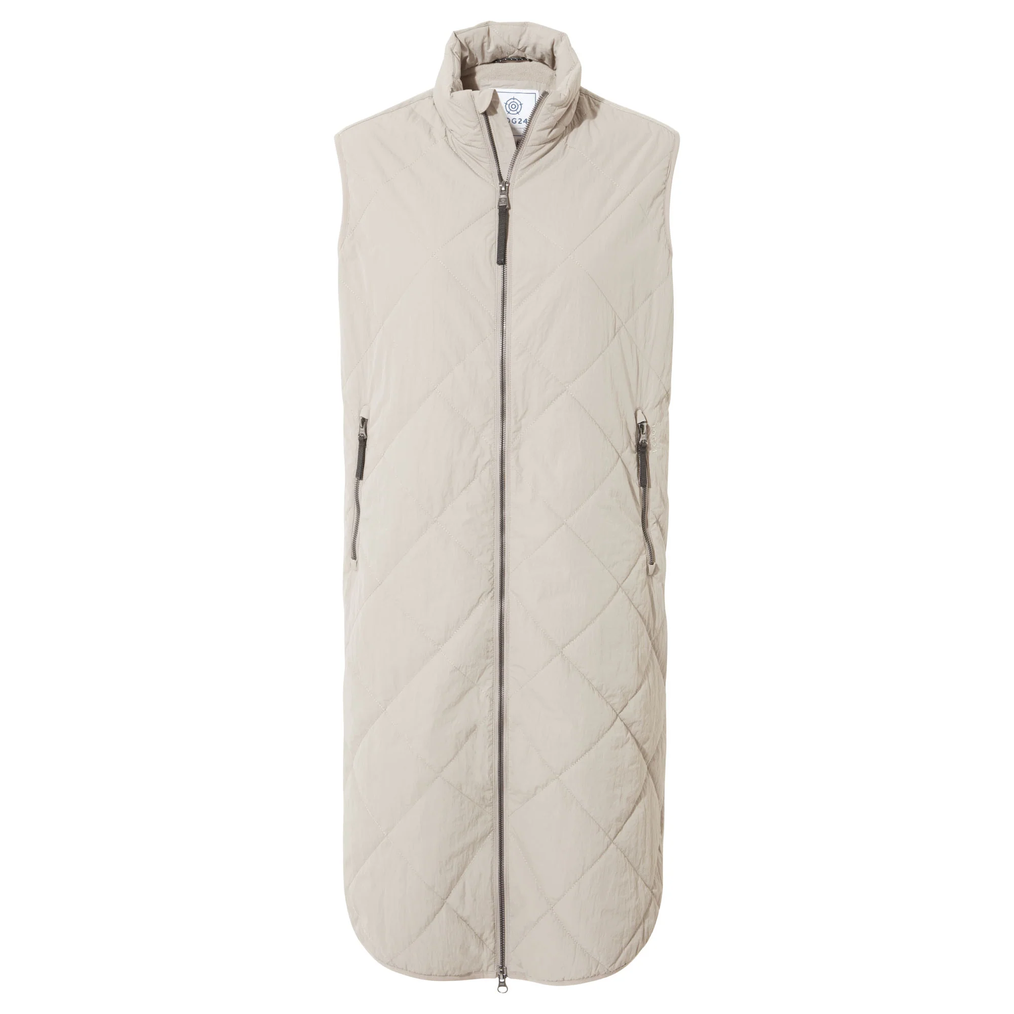 Anda Womens Shower Resistant Insulated Gilet - Dark Taupe - Image 8