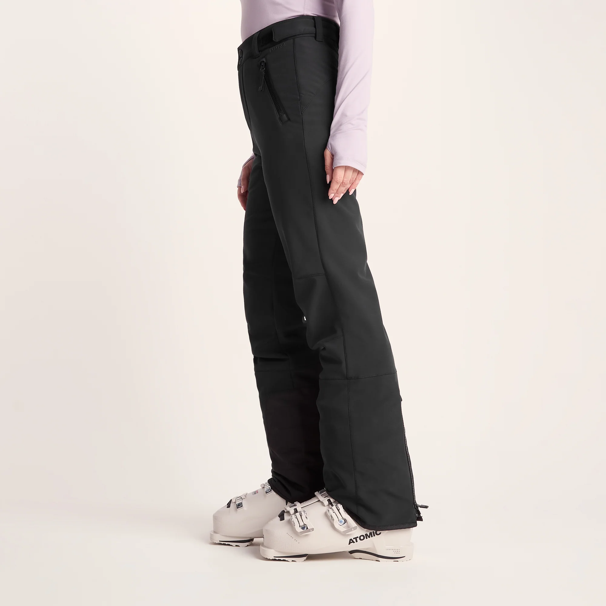 Annecy Womens Softshell Salopettes - Black - Image 4