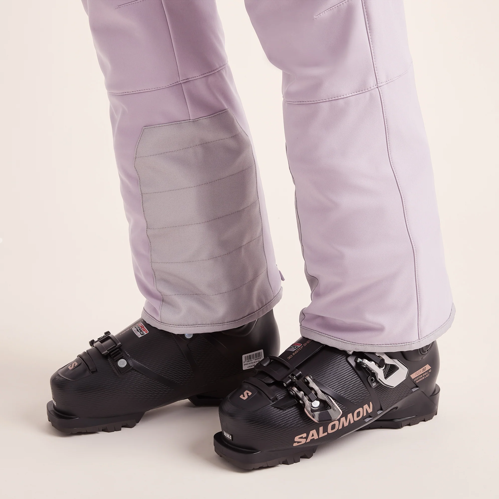 Annecy Womens Softshell Salopettes - Lavender Grey - Image 8