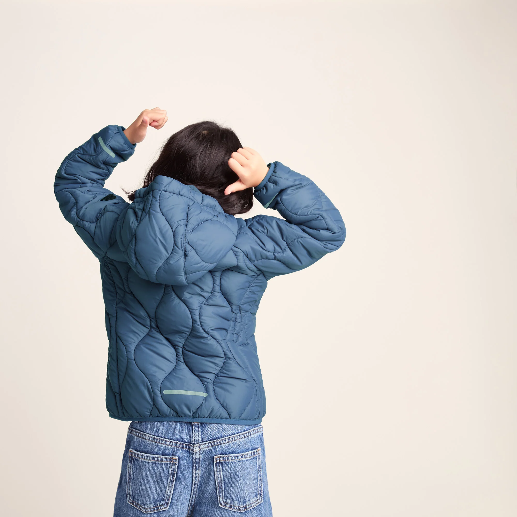 Arbor Kids Shower Resistant Padded Jacket - Blue Jay - Image 2