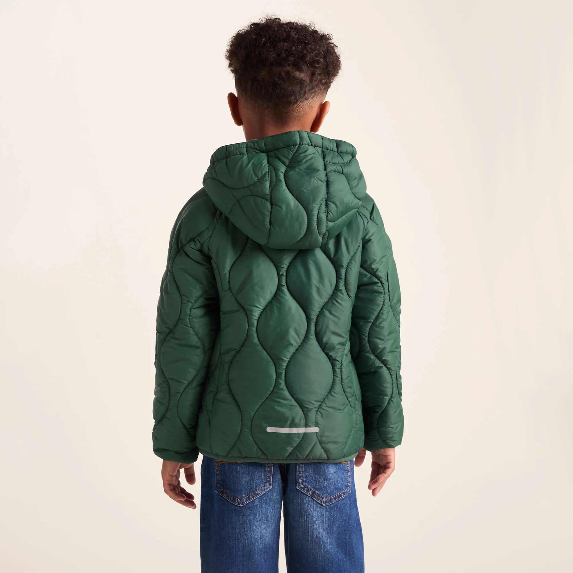 Arbor Kids Shower Resistant Padded Jacket - Dark Fern - Image 2