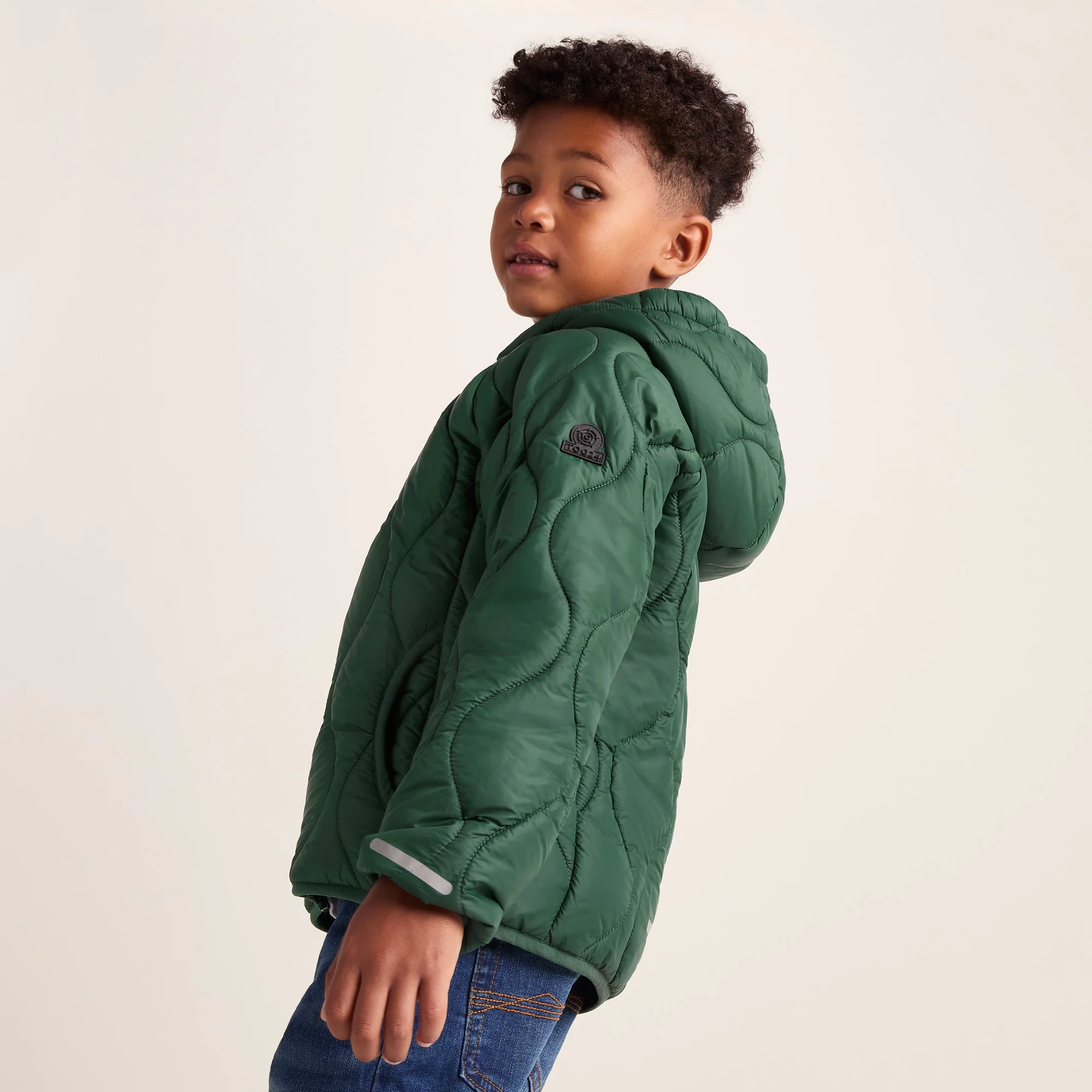 Arbor Kids Shower Resistant Padded Jacket - Dark Fern - Image 6