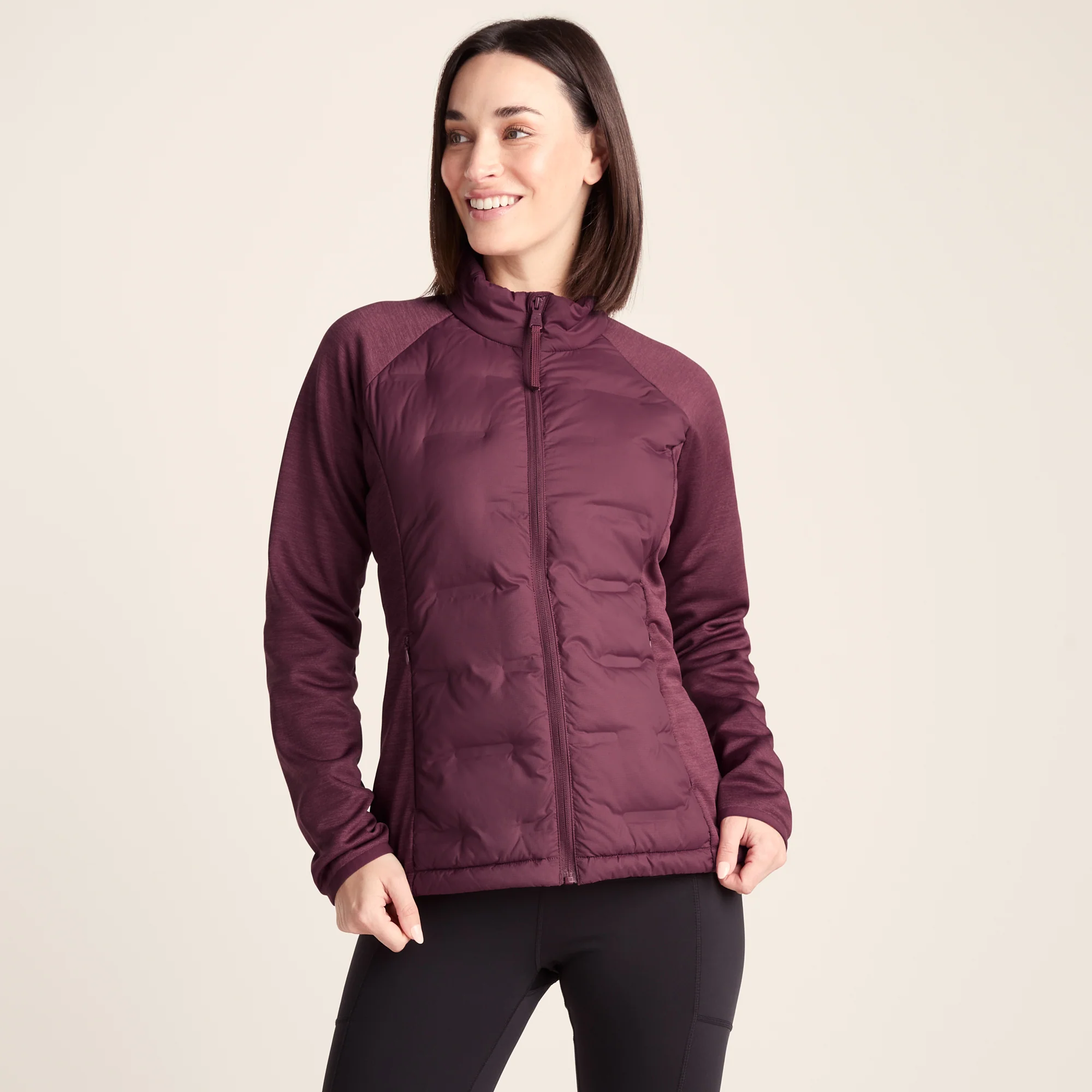 Arna Womens Lightweight Insulated Hybrid Jacket - Raspberry - Image 3