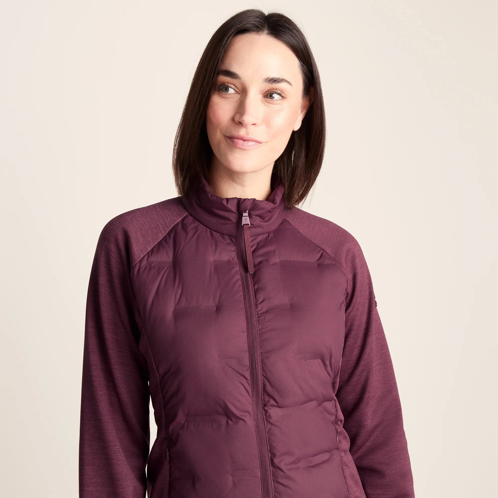 Arna Womens Lightweight Insulated Hybrid Jacket - Raspberry - Image 4