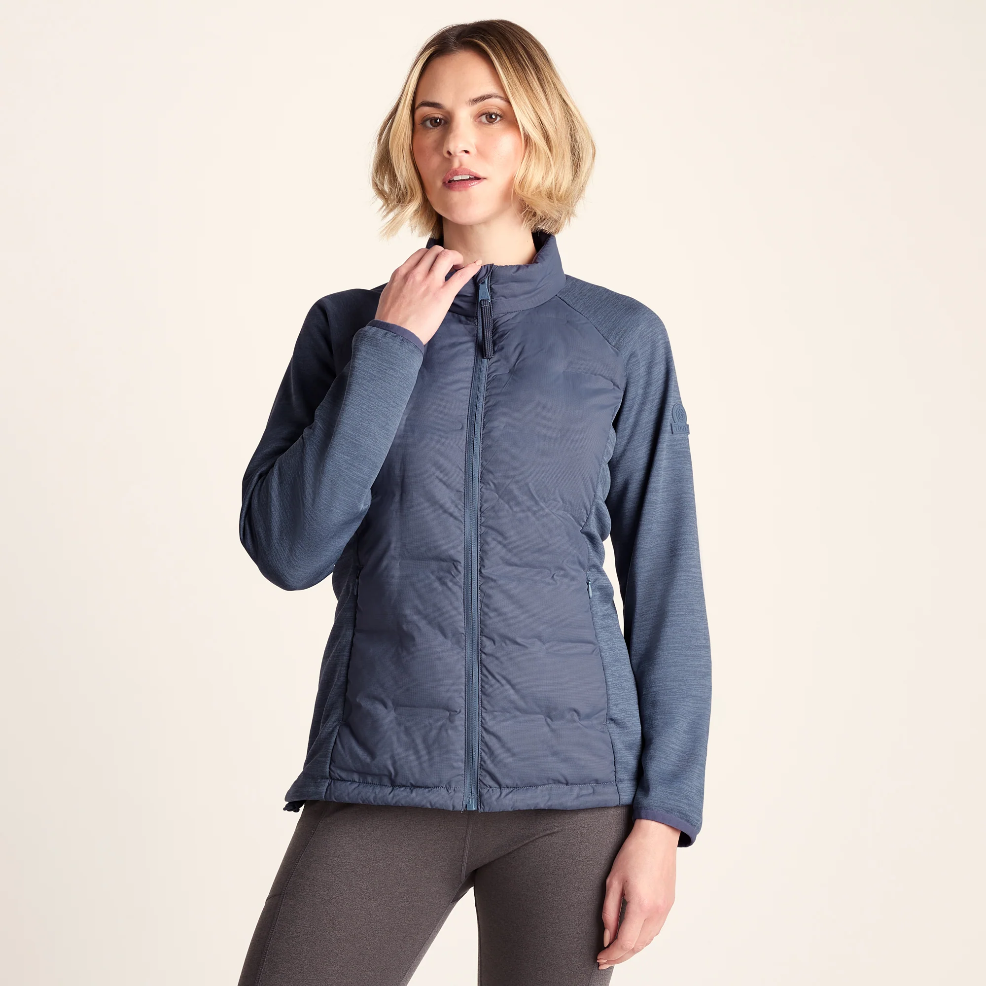 Arna Womens Lightweight Insulated Hybrid Jacket - Smokey Blue - Image 2
