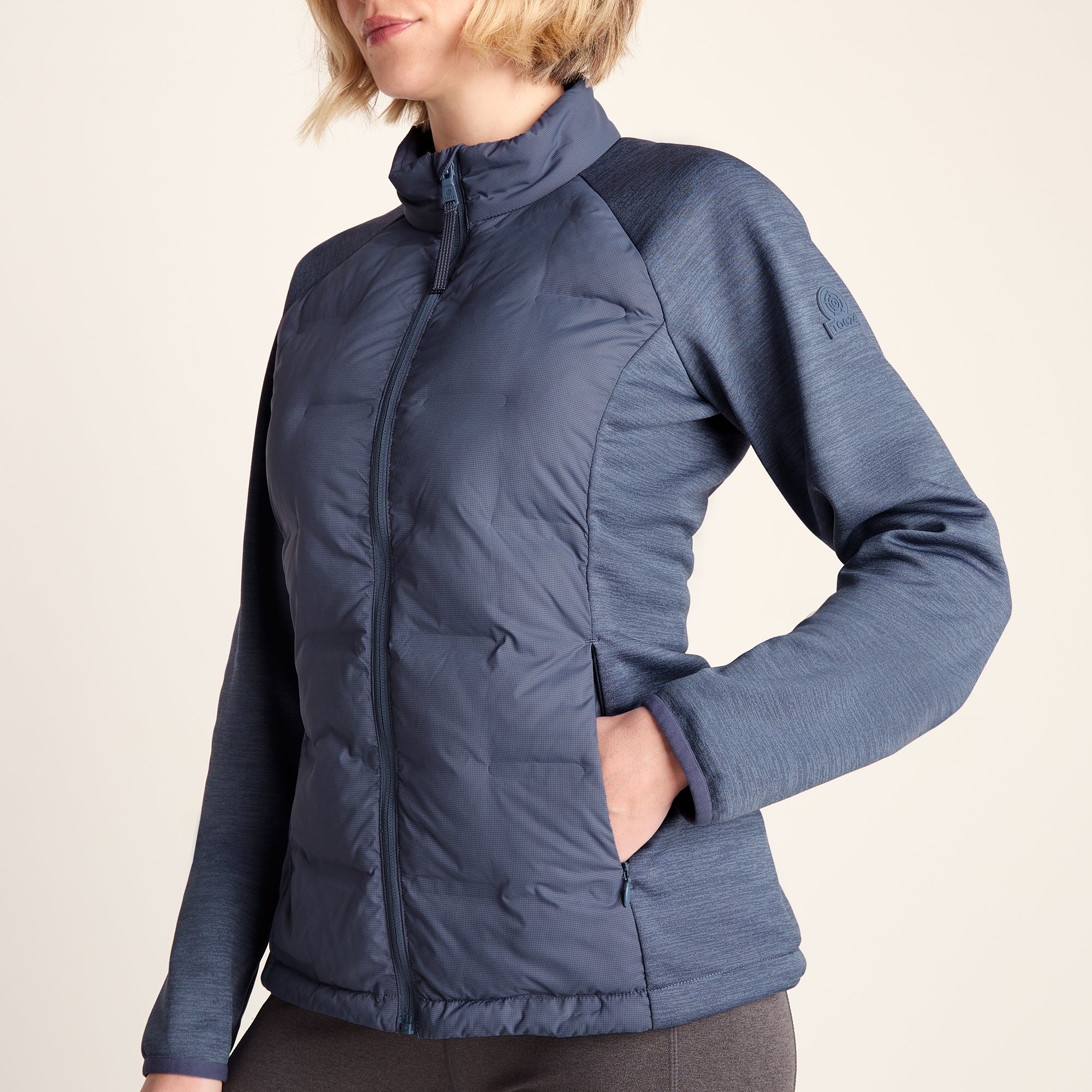 Arna Womens Lightweight Insulated Hybrid Jacket - Smokey Blue - Image 5