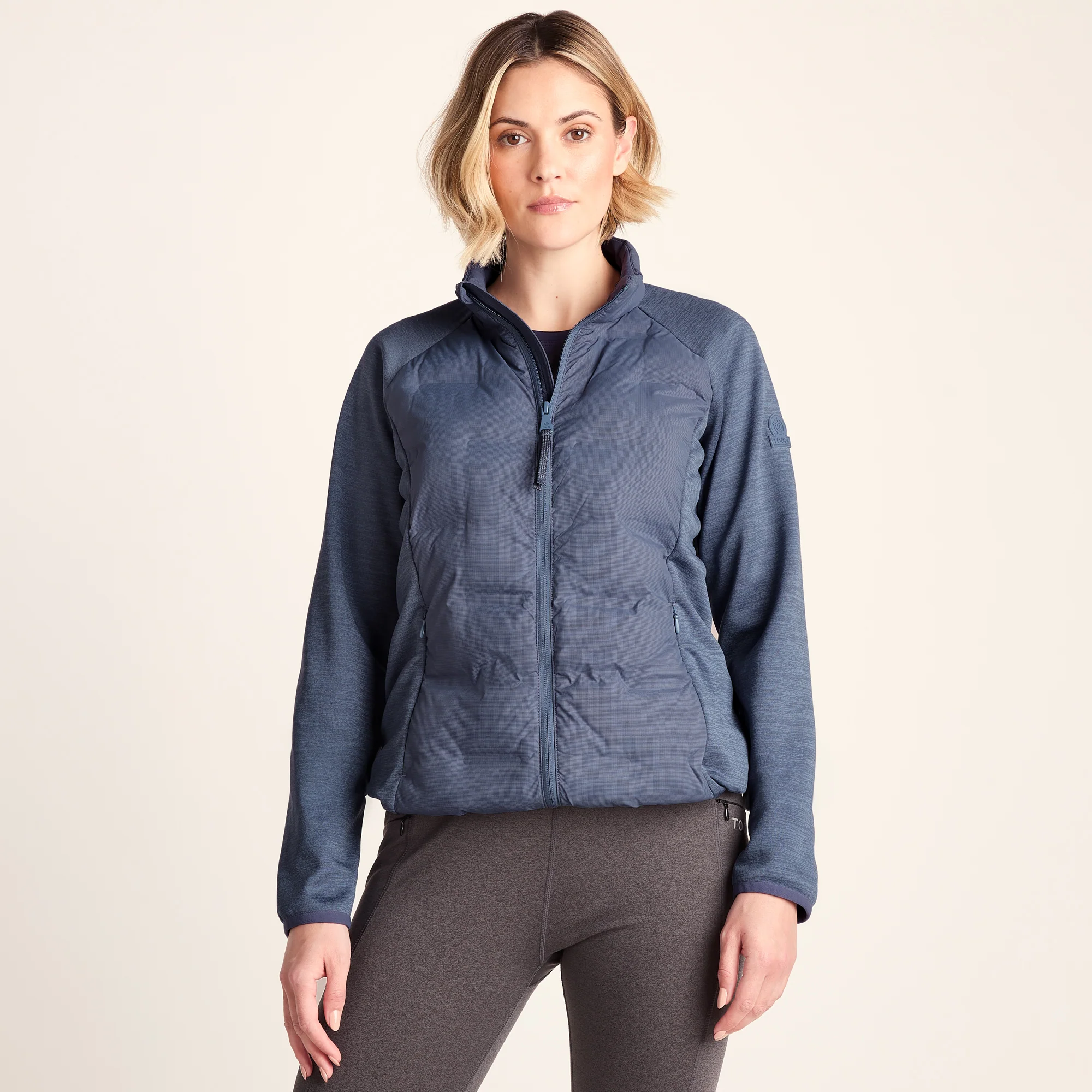 Arna Womens Lightweight Insulated Hybrid Jacket - Smokey Blue - Image 7