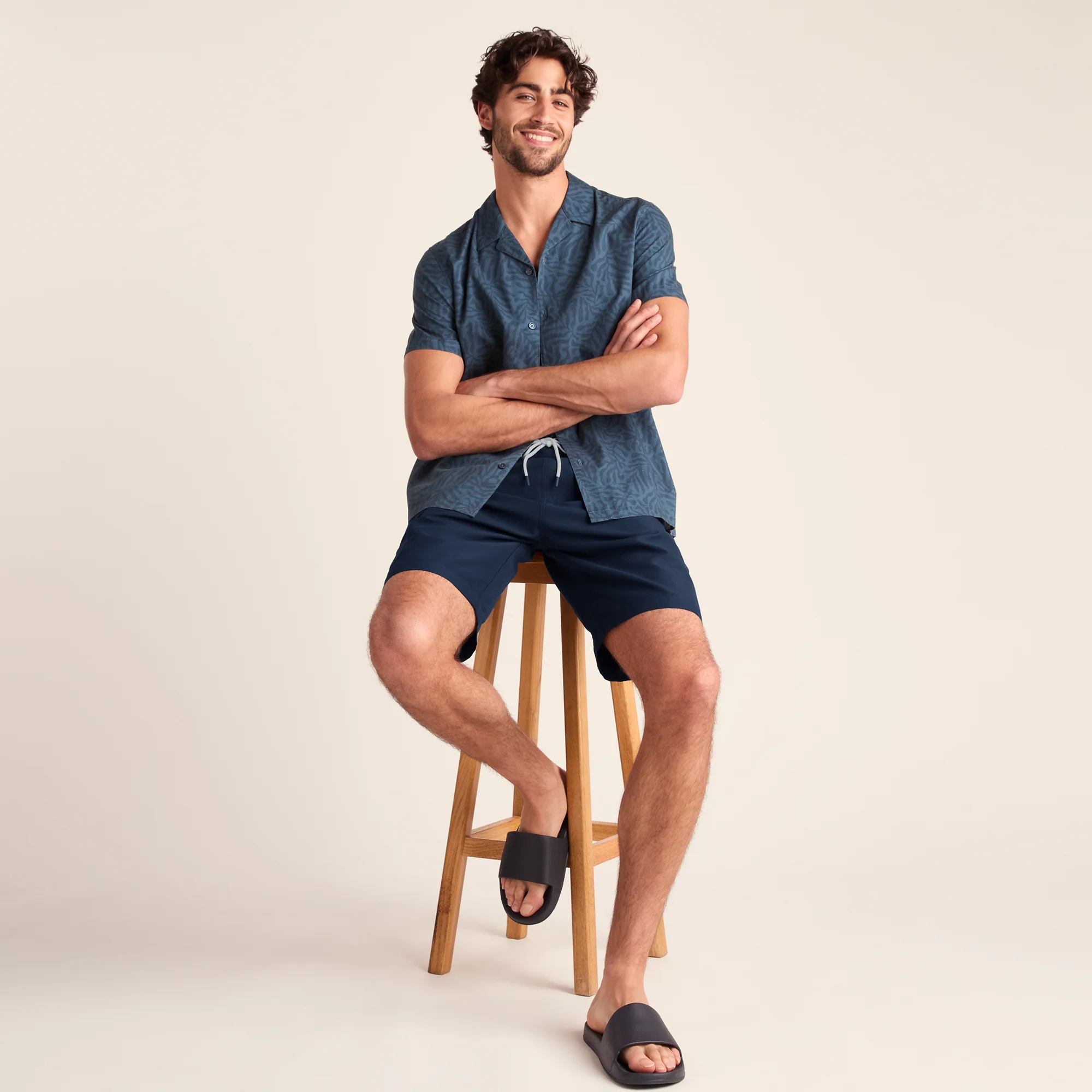 Aslan Mens Swimshorts - Dark Indigo - Image 2