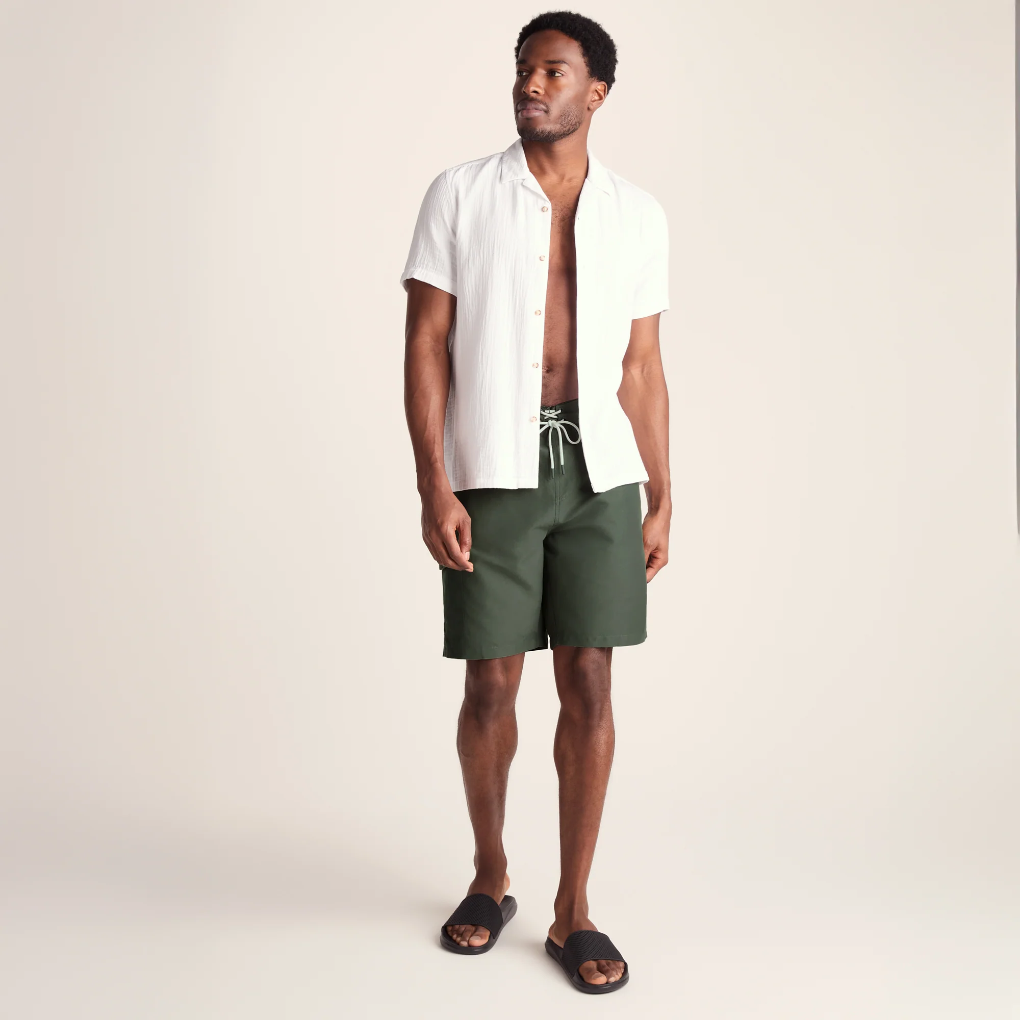 Aslan Mens Swimshorts - Forage Green