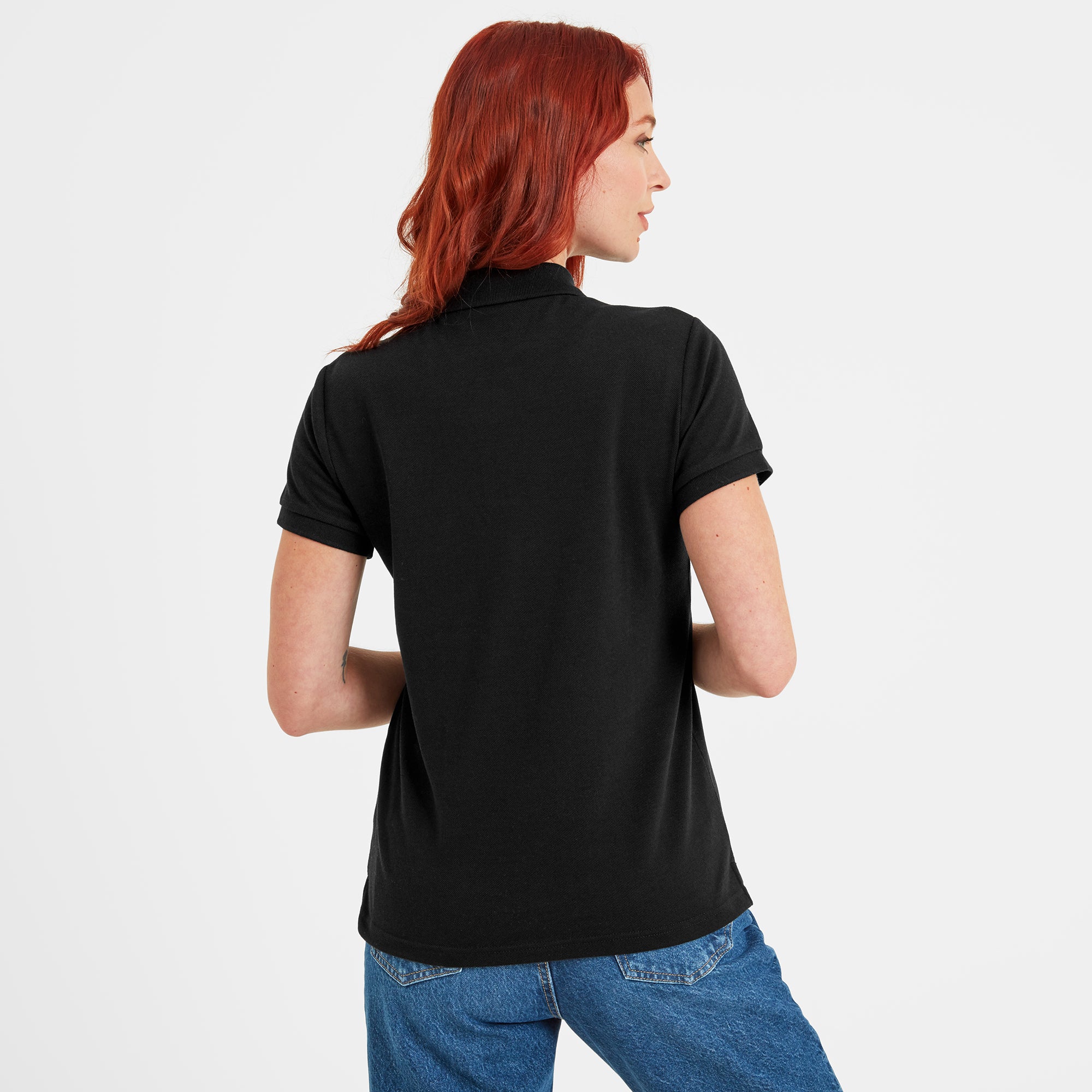 Aspley Womens Tech Polo - Black - Image 3