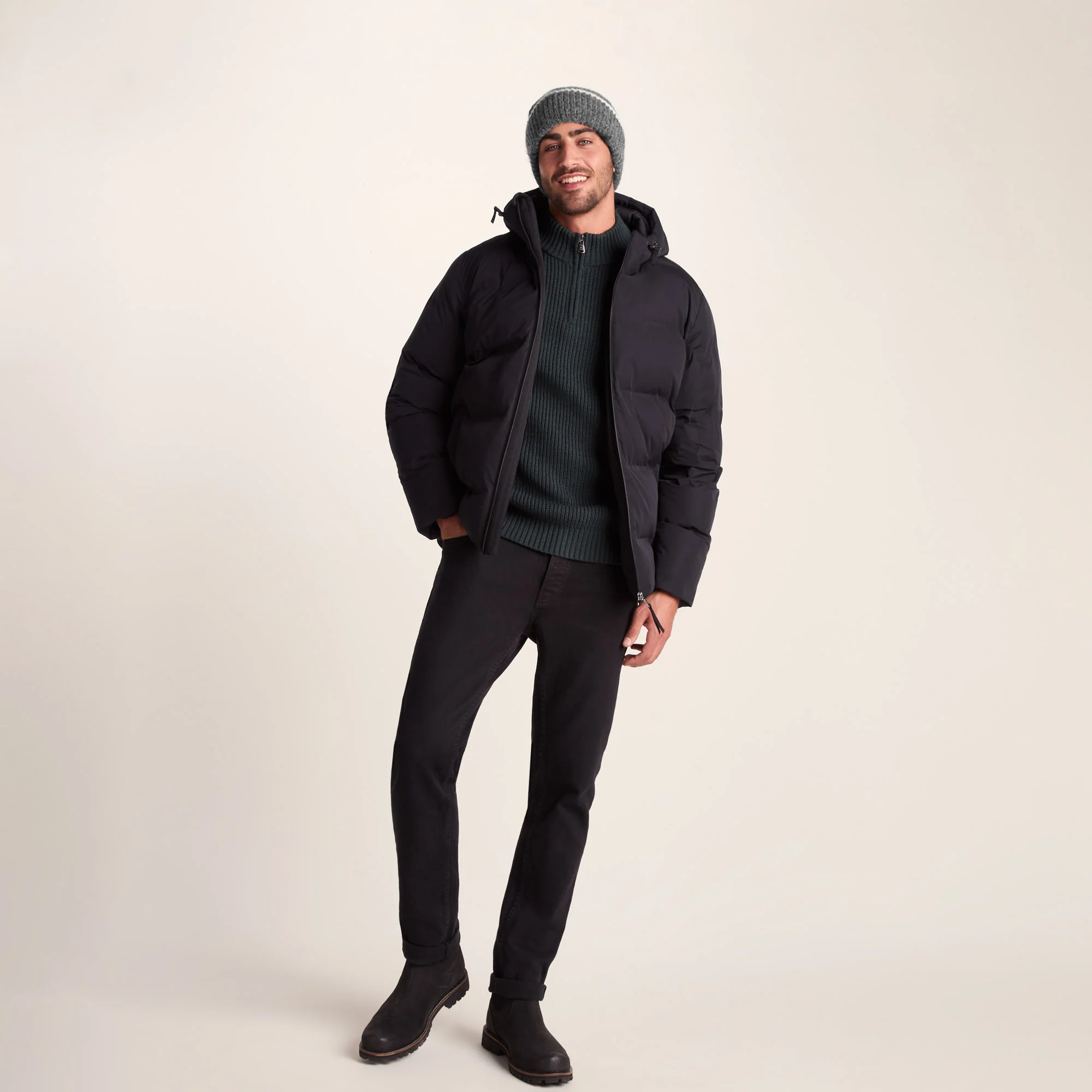 Ava Knit Hat - Dark Grey - Image 3