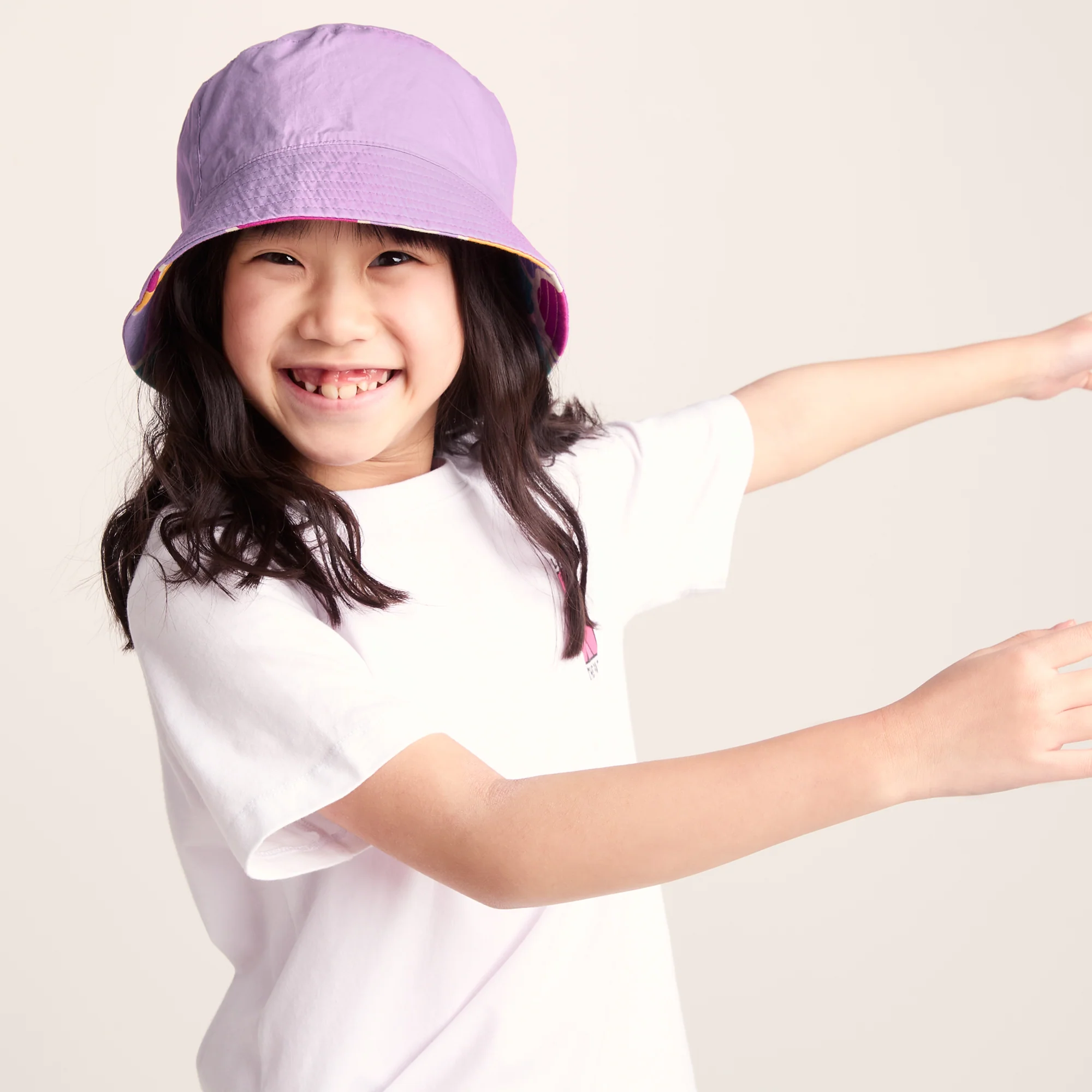 Balkhi Kids Shaun the Sheep Bucket Hat - Pink Cloud Print - Image 2