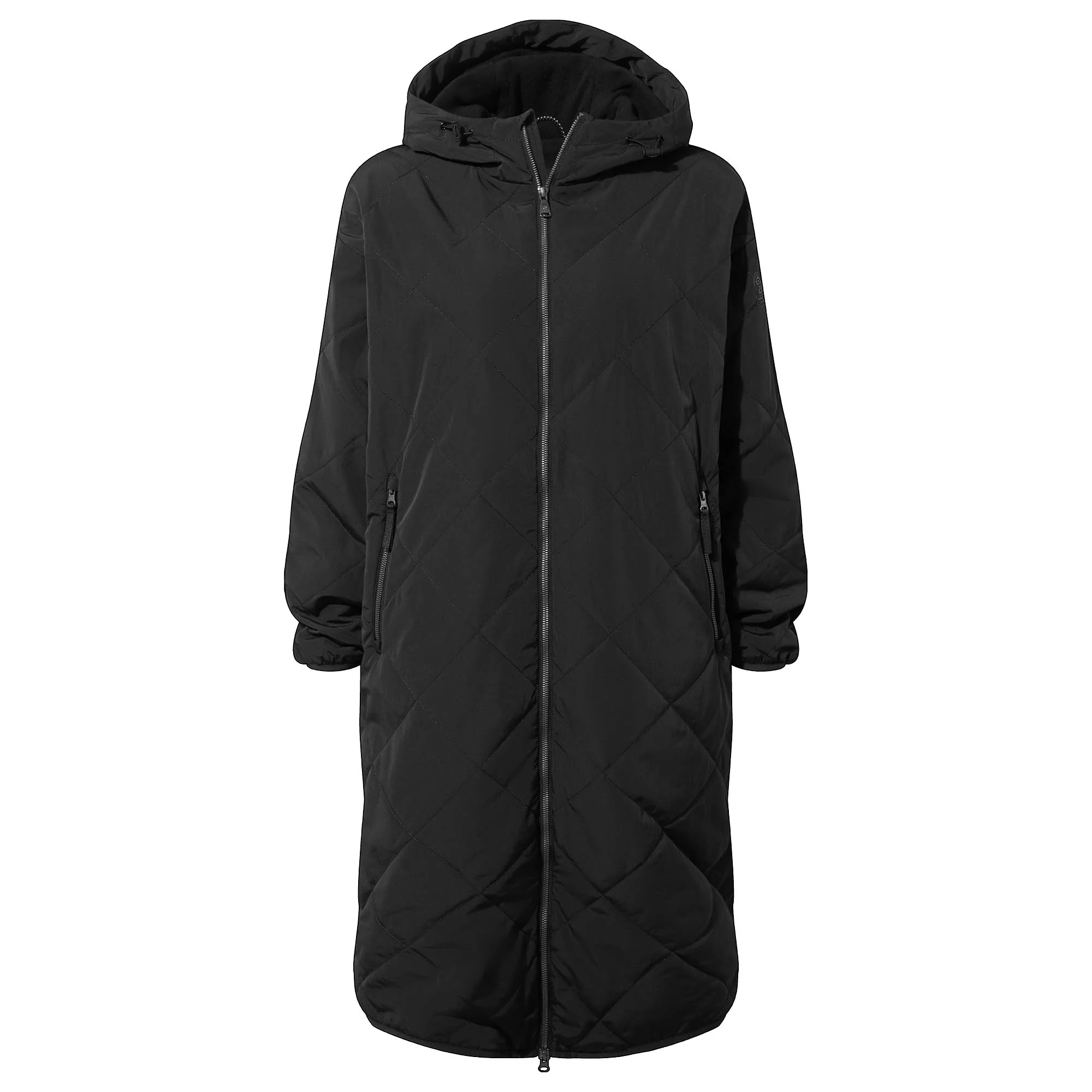 Banton Womens Oversized Shower Resistant Insulated Jacket - Black - Image 10