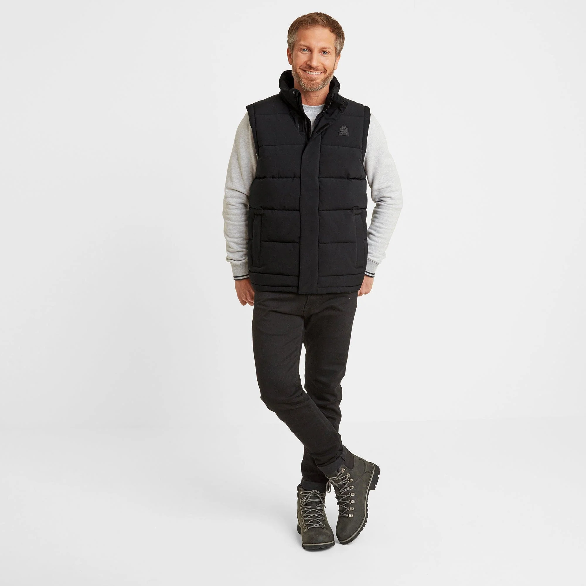 Barmston Mens Insulated Gilet - Black - Image 4