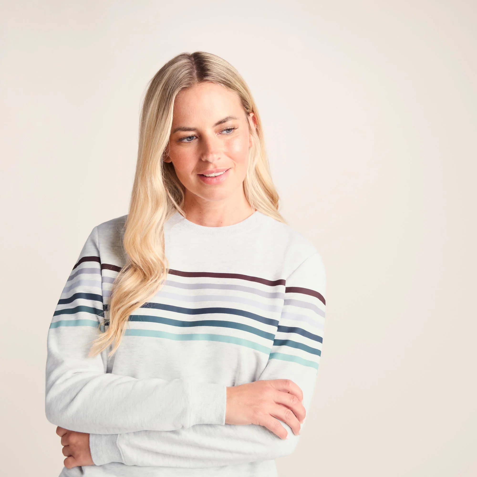 Bayman Womens Supersoft Sweat - Ice Grey Marl - Image 4