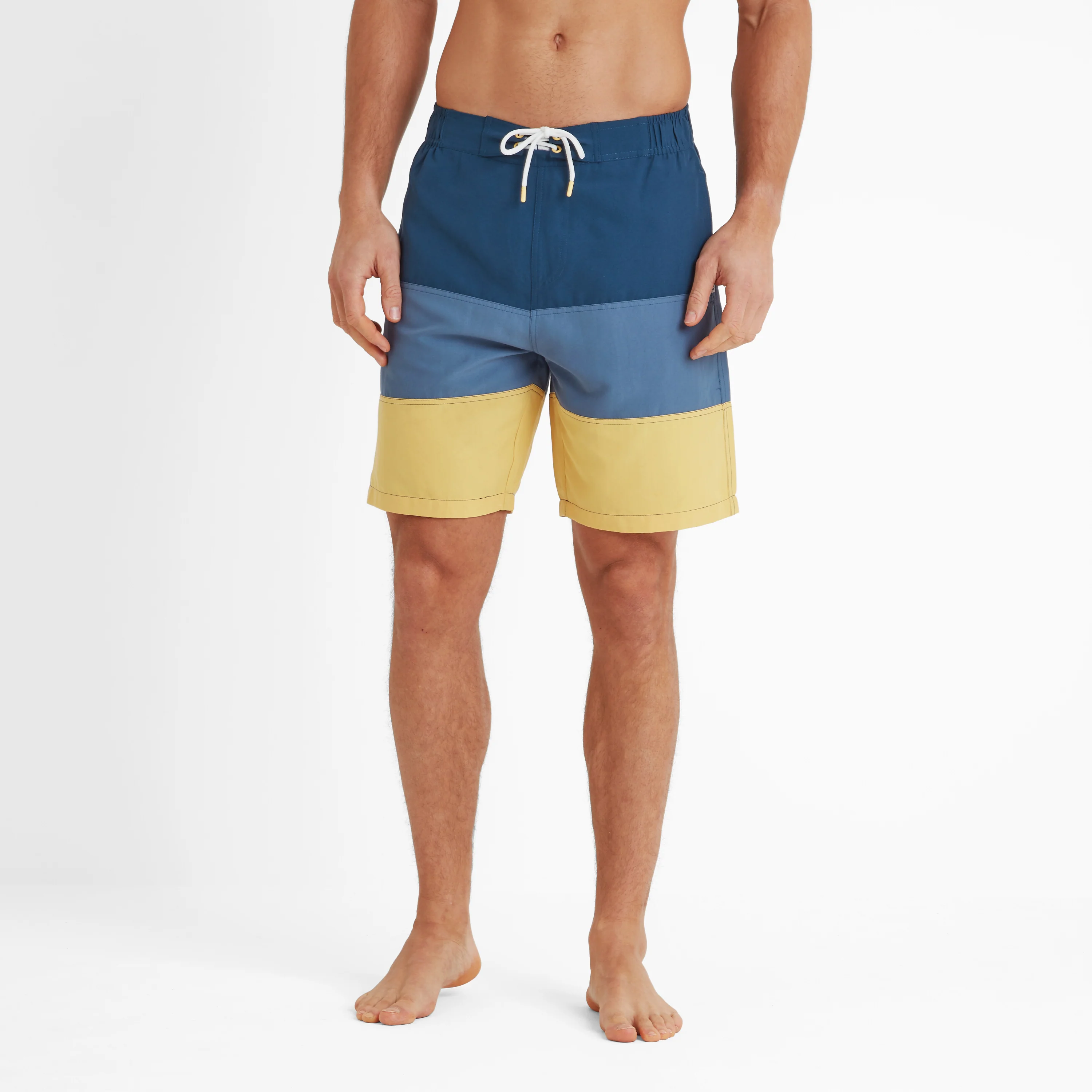 Bendon Mens Swimshorts - Inky Blue/Blue Dolphin/Sunflower - Image 4