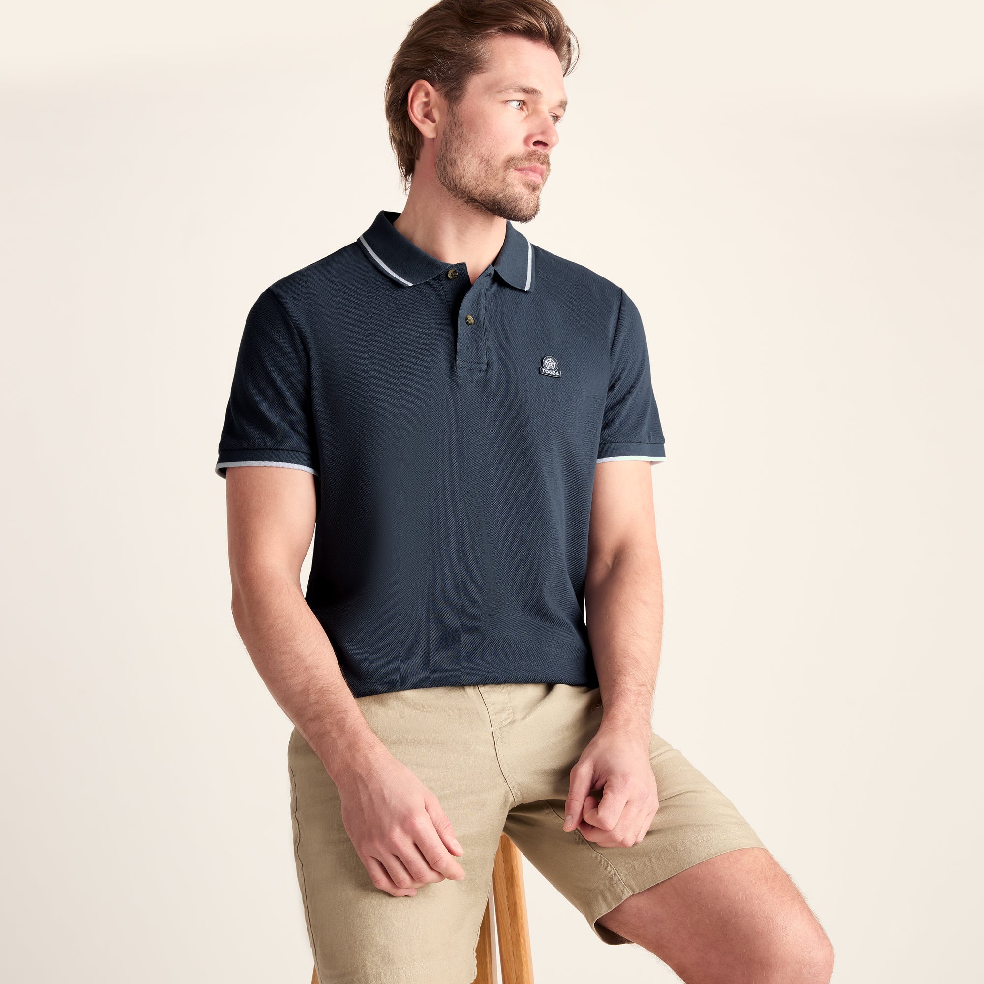 Binsoe Mens 100% Cotton Supersoft Polo Shirt Shirt - Aegean Teal - Image 4