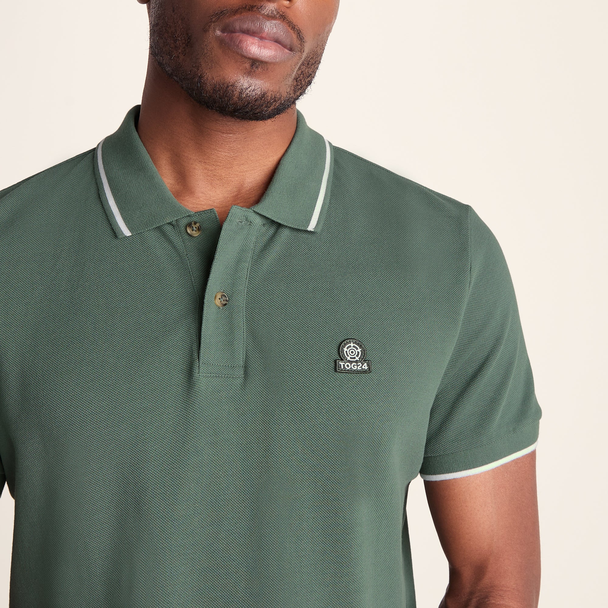 Binsoe Mens 100% Cotton Supersoft Polo Shirt Shirt - Light Forest - Image 4