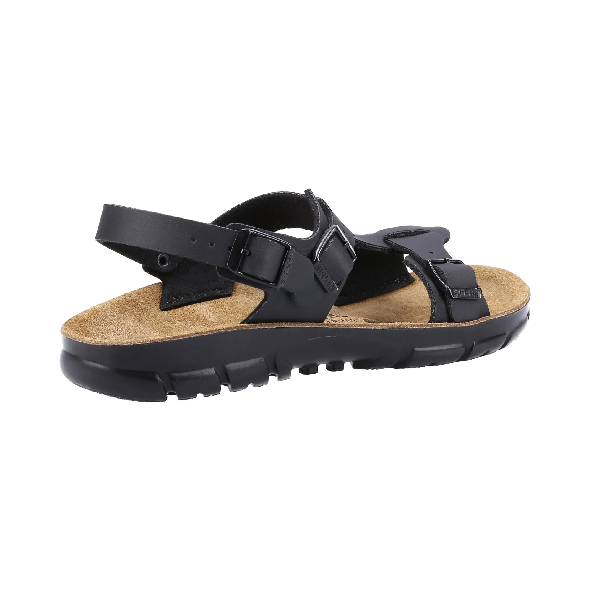 Birkenstock Saragossa Birko Flor Womens Sandal - Black - Image 2