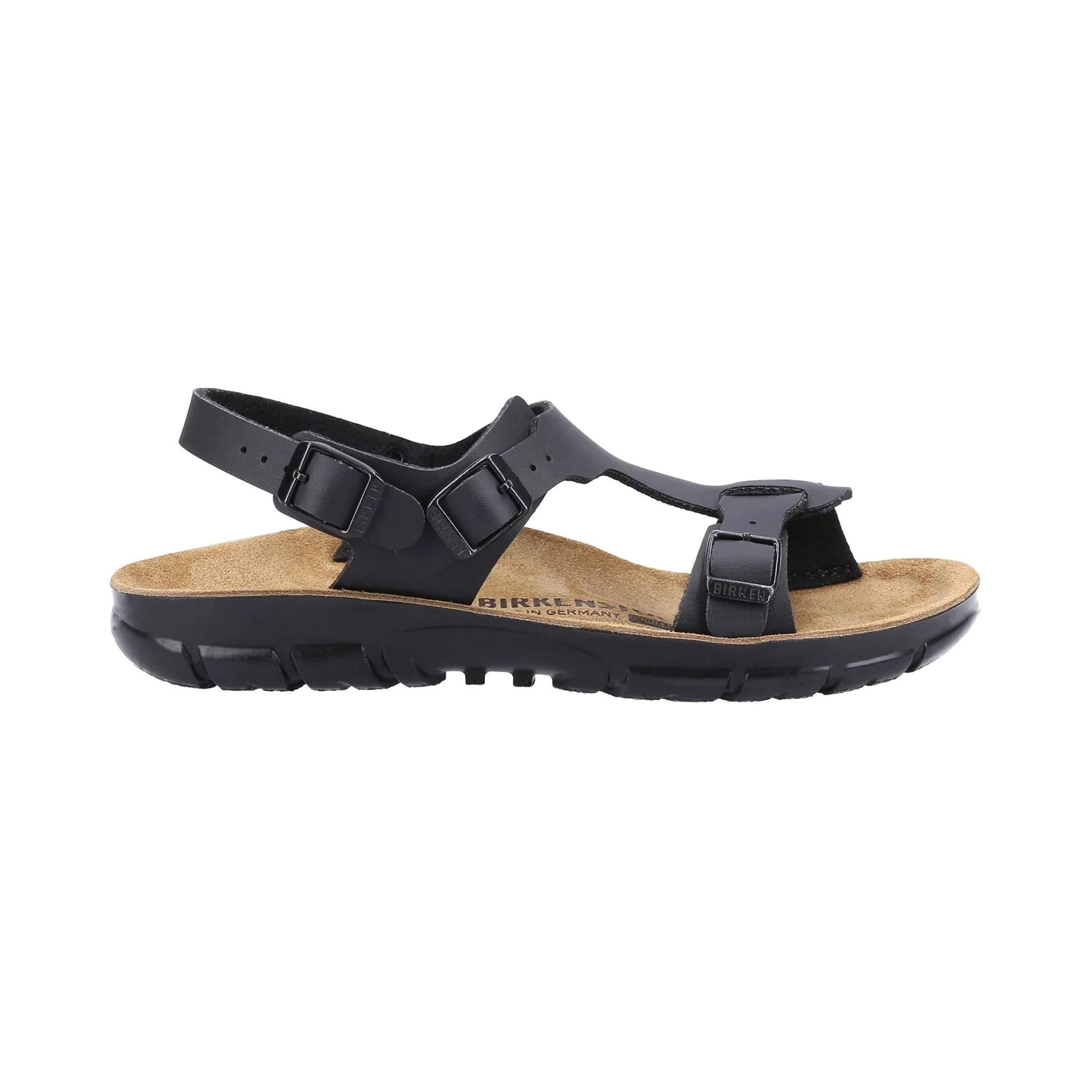 Birkenstock Saragossa Birko Flor Womens Sandal - Black - Image 4