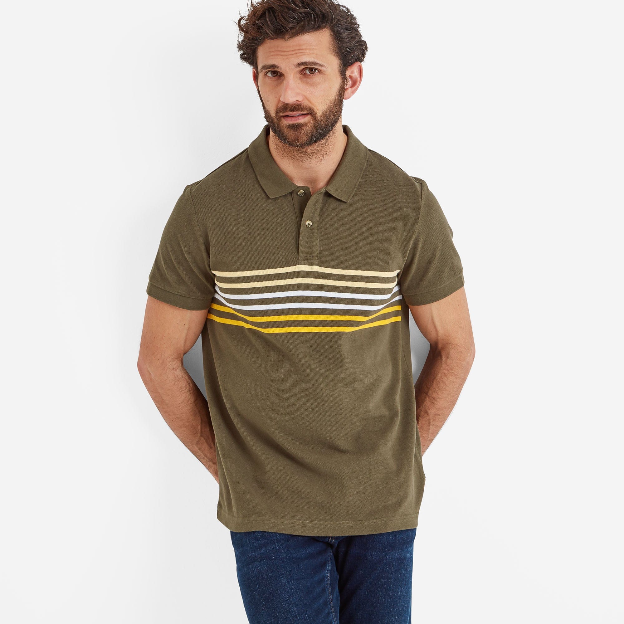 Bolton Mens Polo Shirt - Khaki