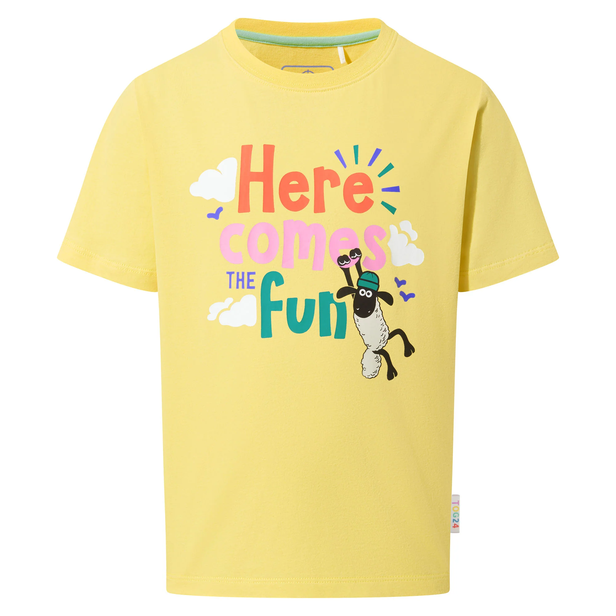 Boreray Kids Shaun the Sheep T-Shirt - Sunshine Yellow - Image 6