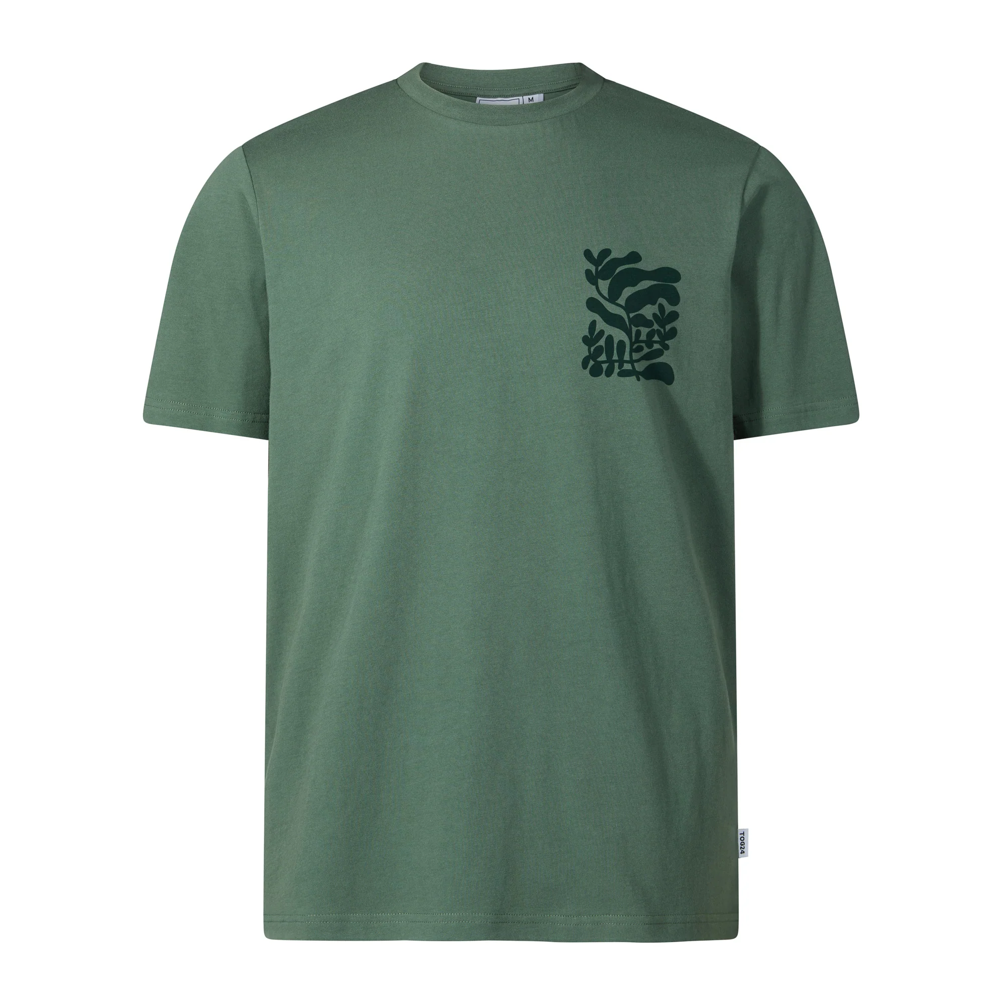 Botanical Mens Relaxed Fit Supersoft T-shirt - Light Forest - Image 6