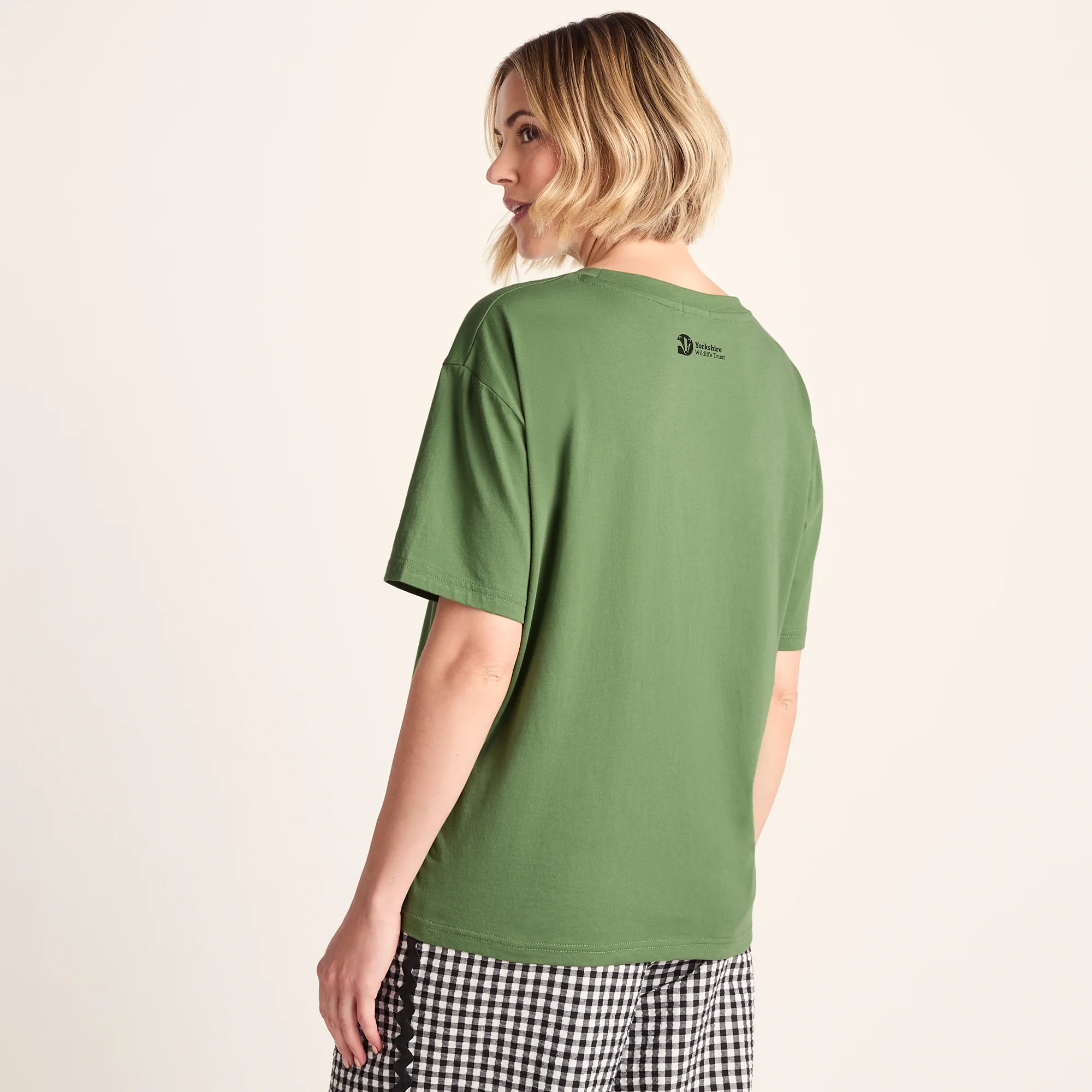 Botanical Womens Relaxed Fit Supersoft T-shirt - Dark Matcha - Image 4