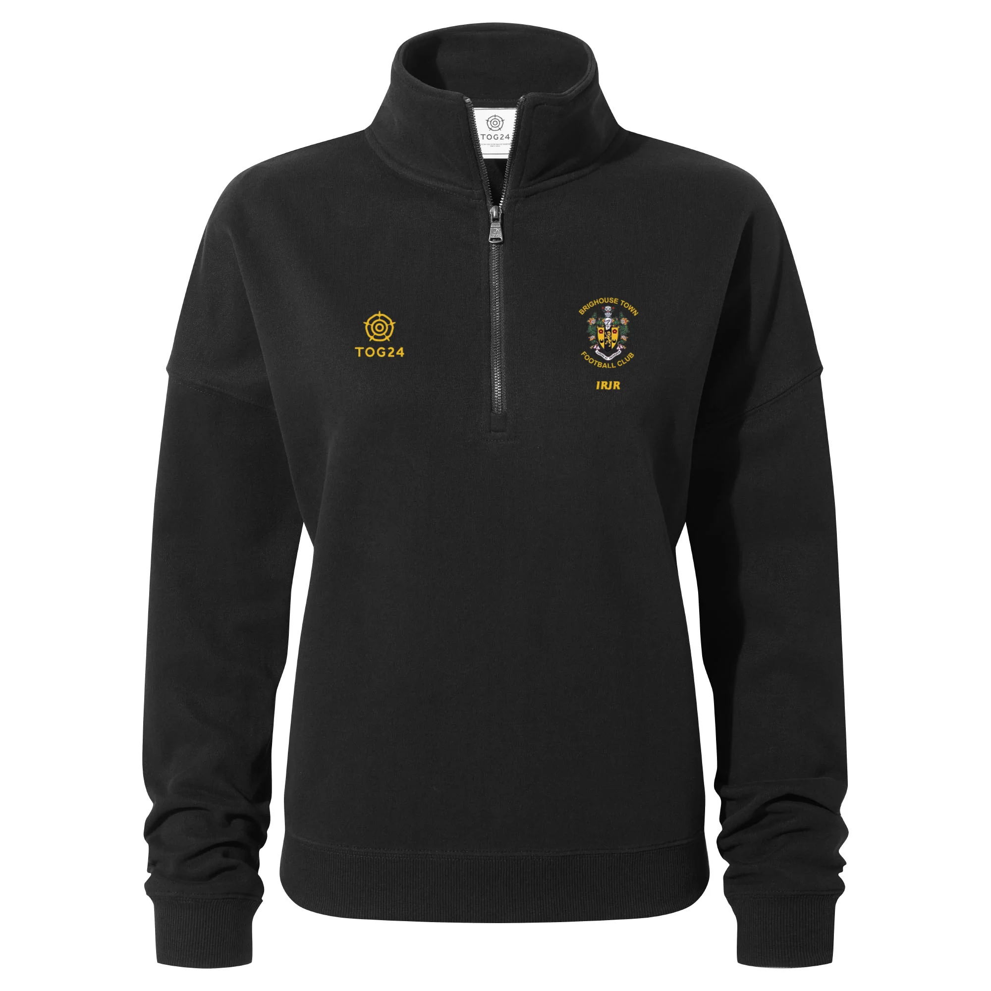 Brighouse Town FC Womens - Oakenshaw 1/4 Zip Neck Black