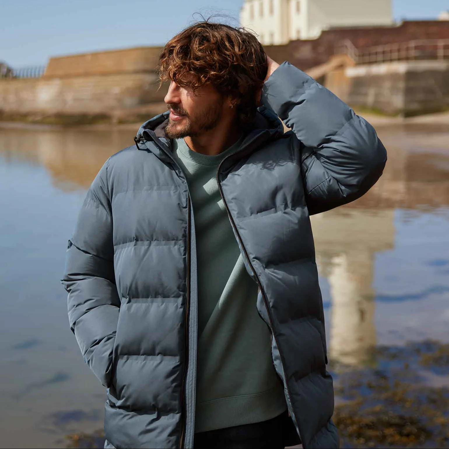 Brinkley Mens Parka - Graphite - Image 7