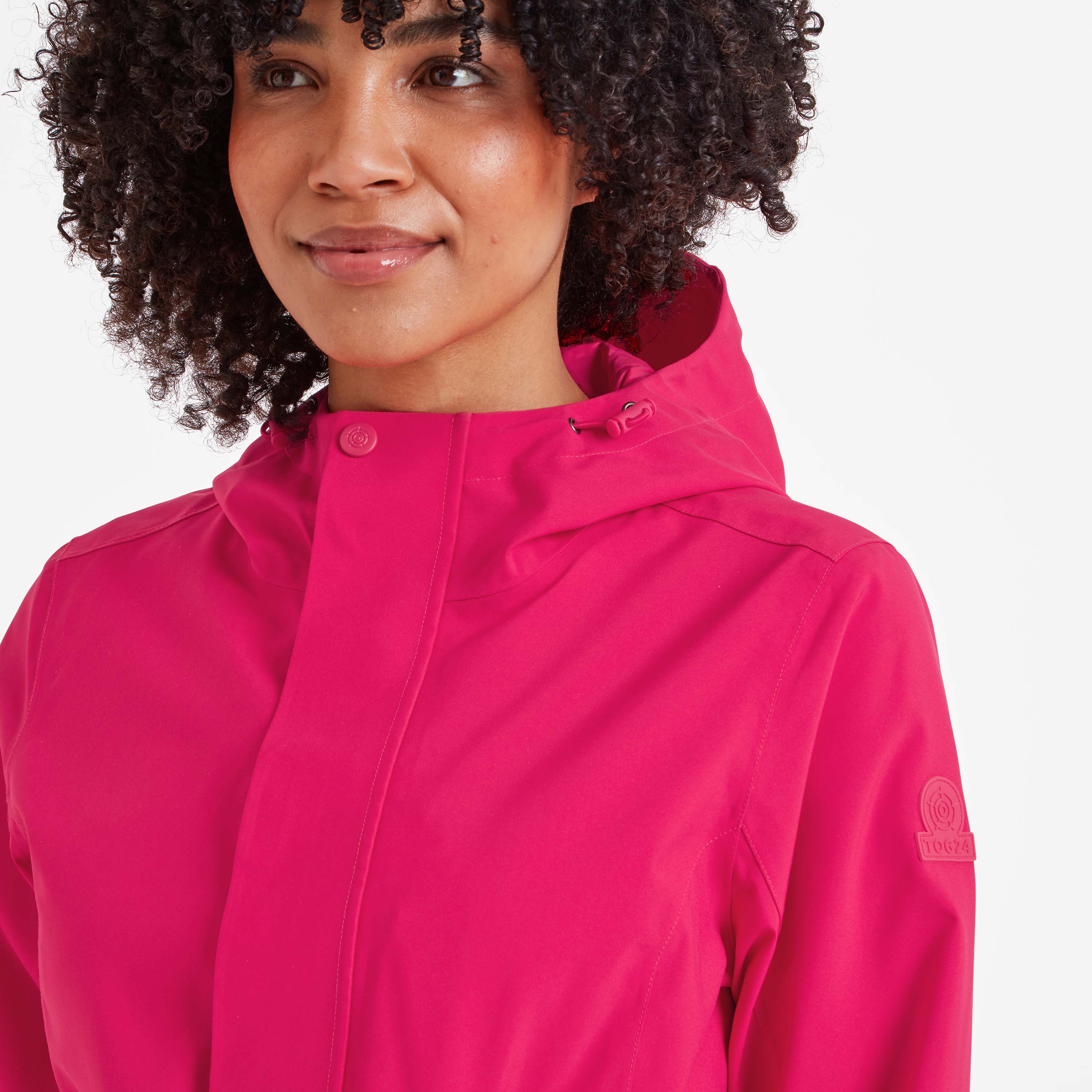 Burradon Womens Waterproof Jacket - Magenta Pink - Image 5