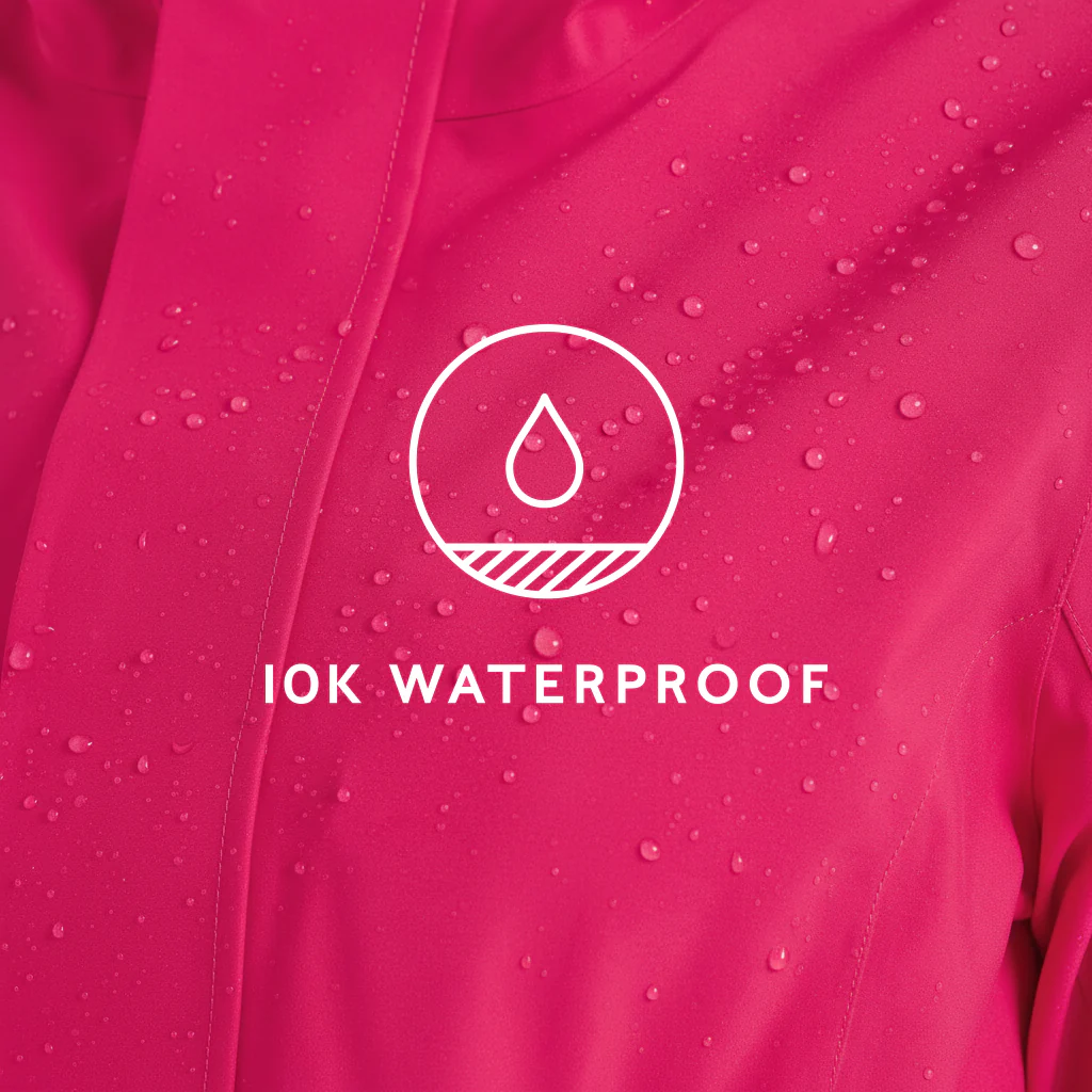Burradon Womens Waterproof Jacket - Magenta Pink - Image 7