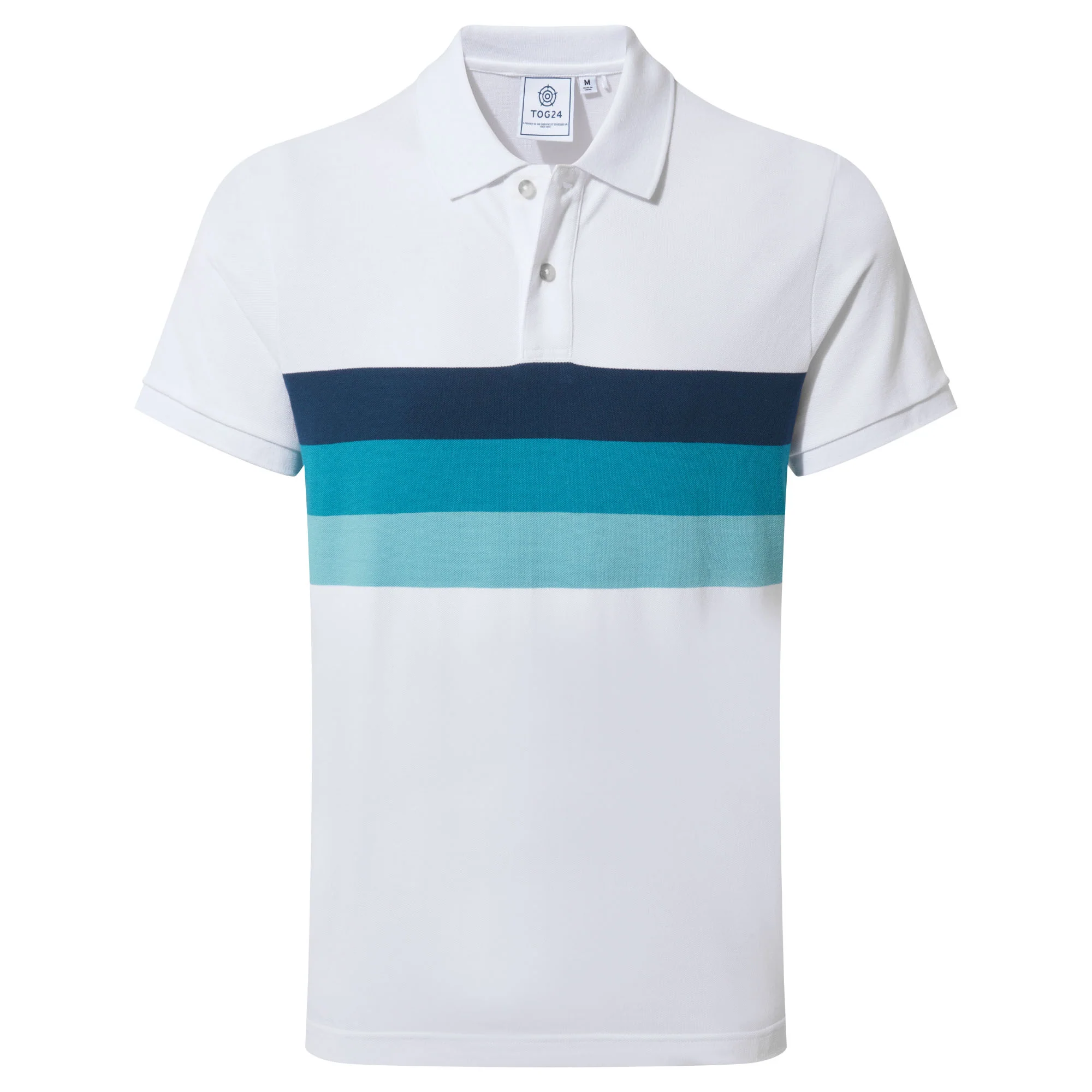Butley Mens 100% Cotton Polo Shirt - Optic White - Image 6