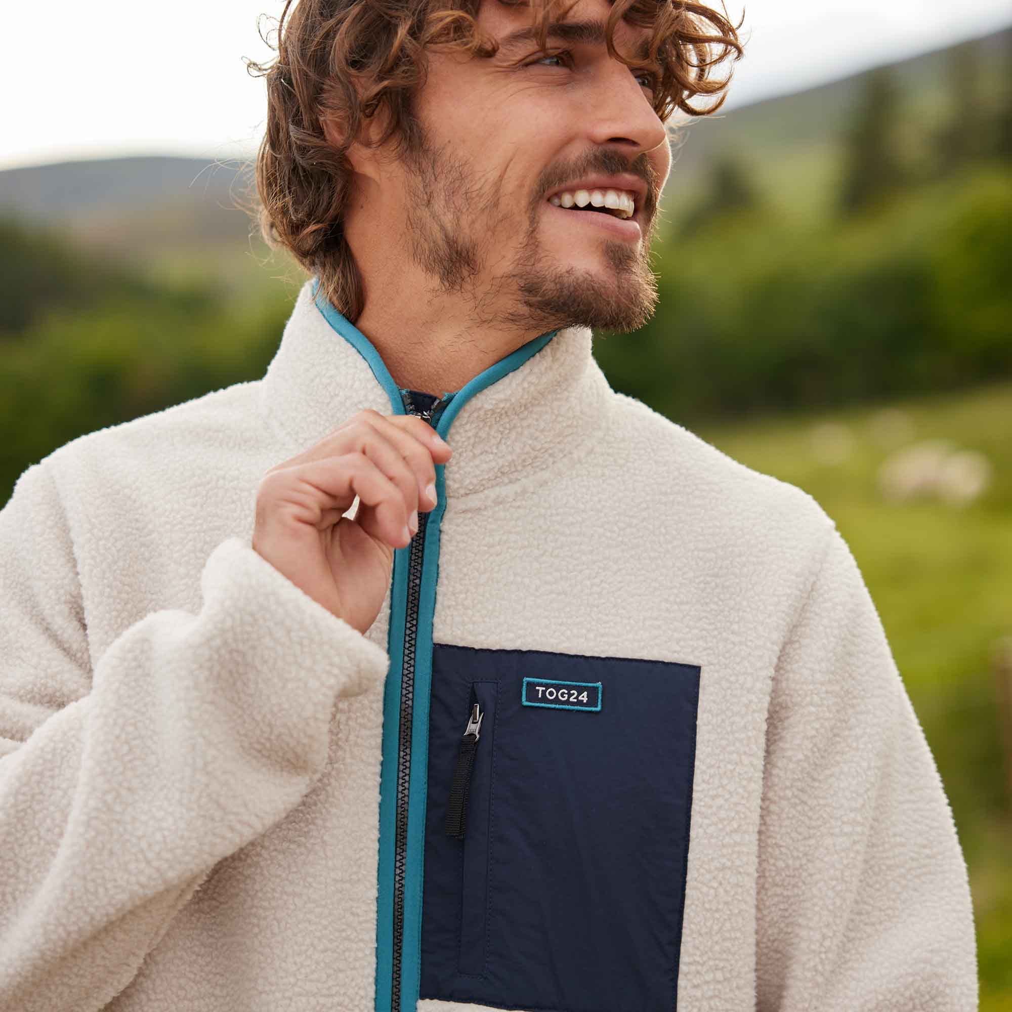 Cameron Mens Sherpa Fleece - Warm Cloud - Image 2