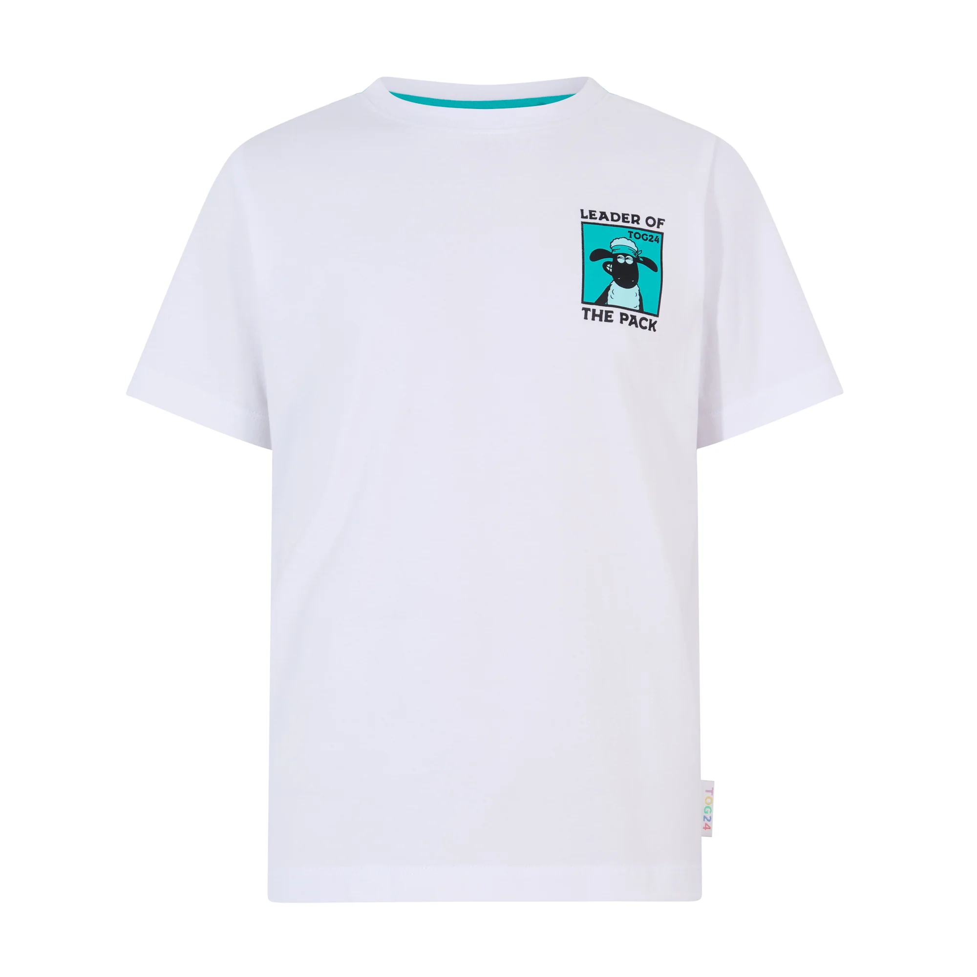 Cameroon Kids Shaun the Sheep T-Shirt - Optic White/Spearmint Green - Image 8
