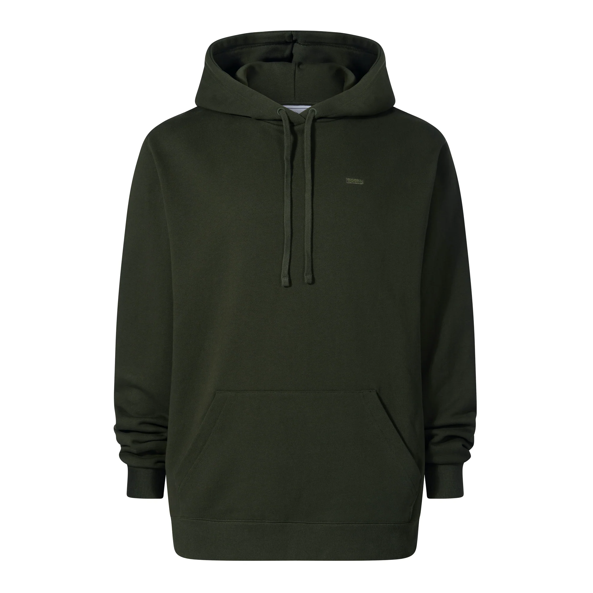Carlton Mens Oversized Heavyweight 100% Cotton Hoody - Dark Olive Green - Image 6